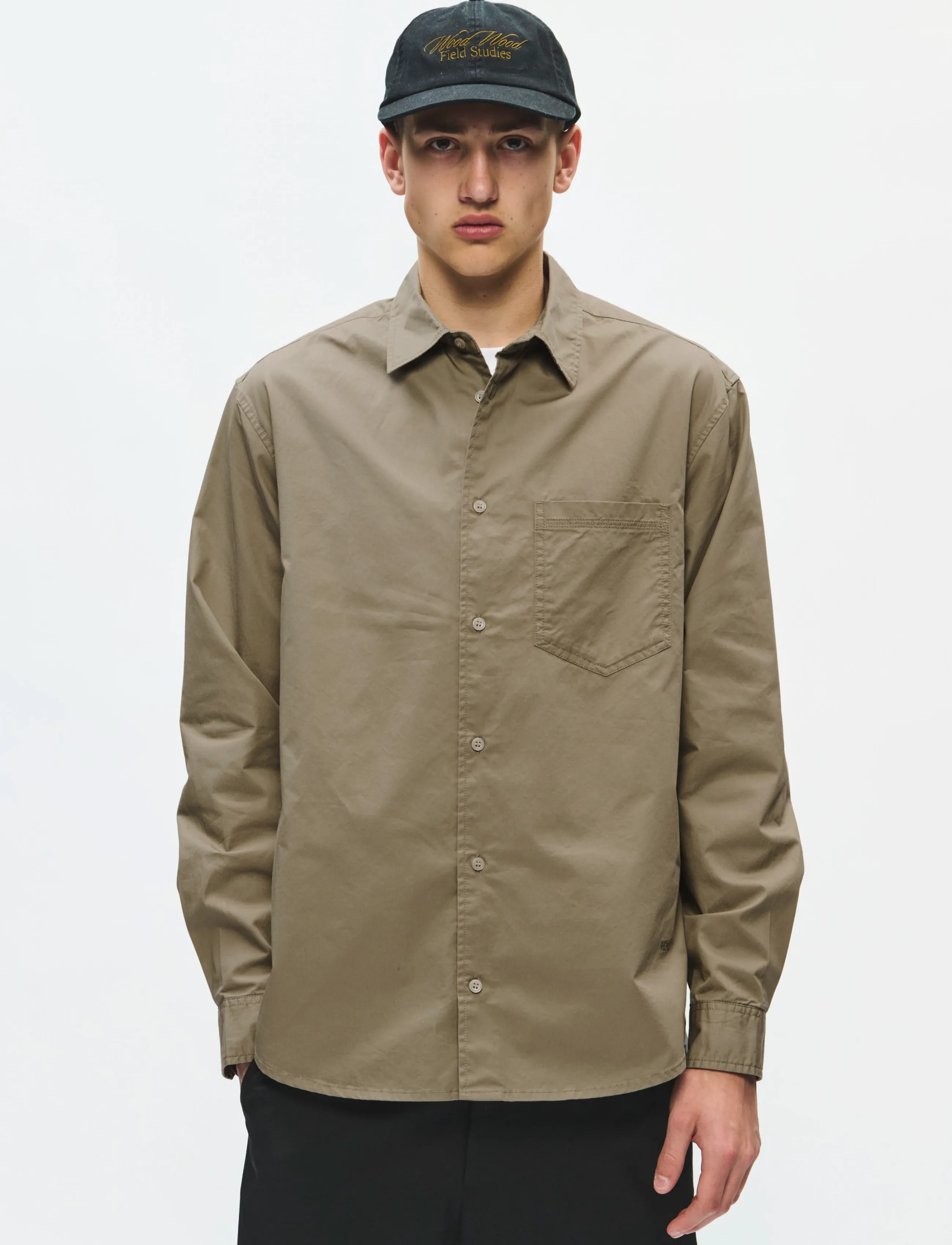 WOOD WOOD WWNico shirt 25447 - WOOD WOOD - OVERLAND TREK / khaki/green