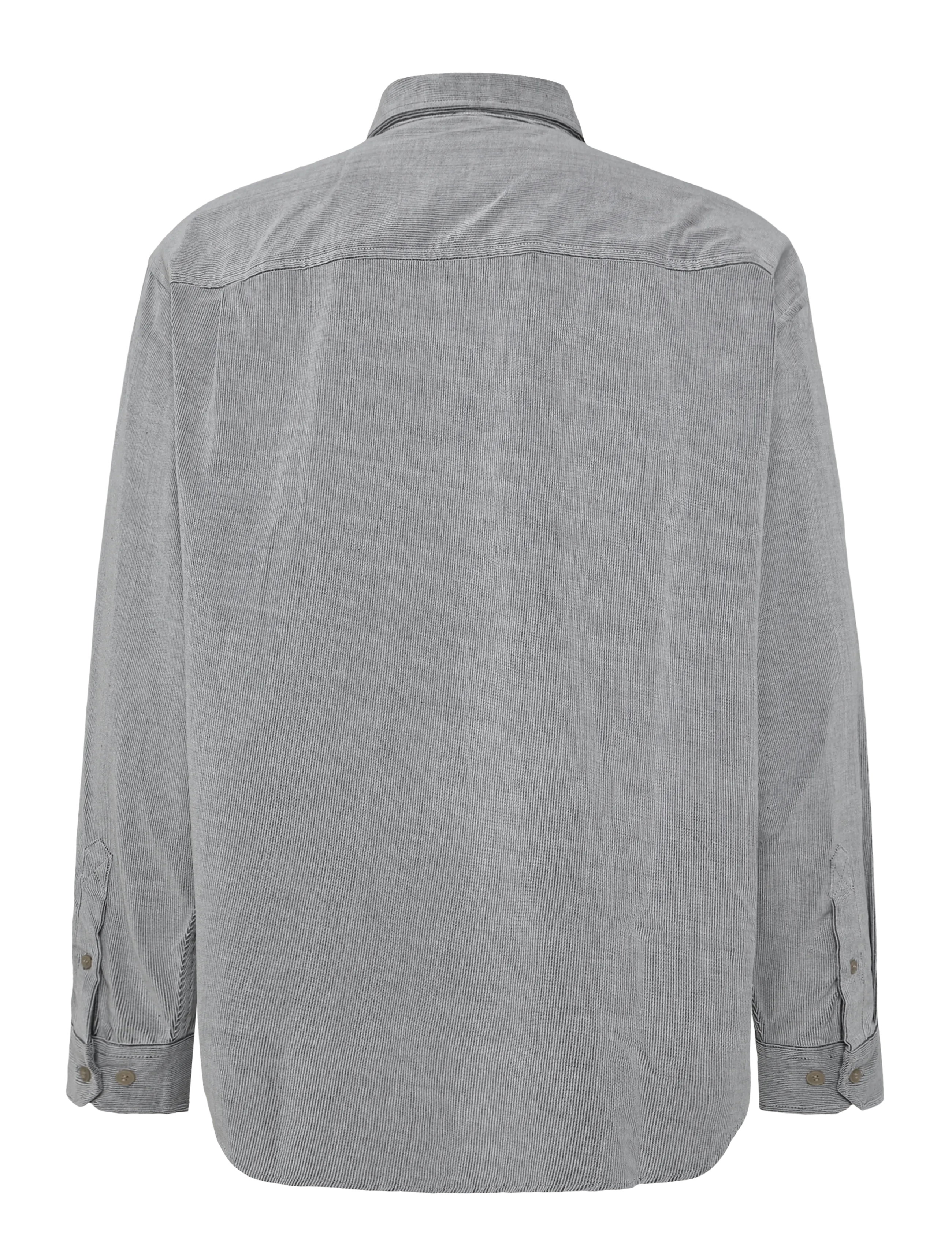WOOD WOOD - WWCarter shirt 25449 - randiga skjortor - meteorite - 2
