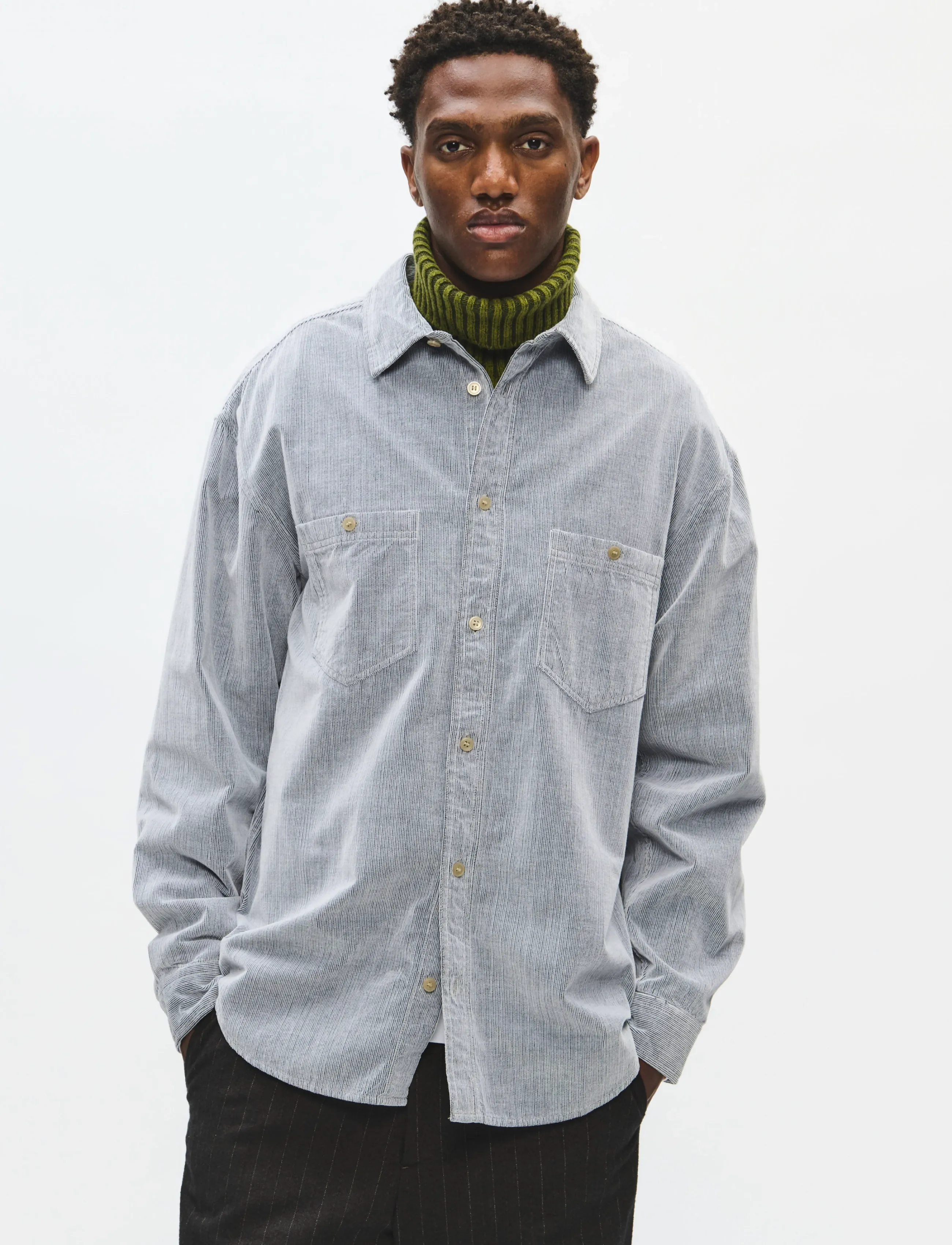 WOOD WOOD WWCarter shirt 25449 - Designers - METEORITE / grey