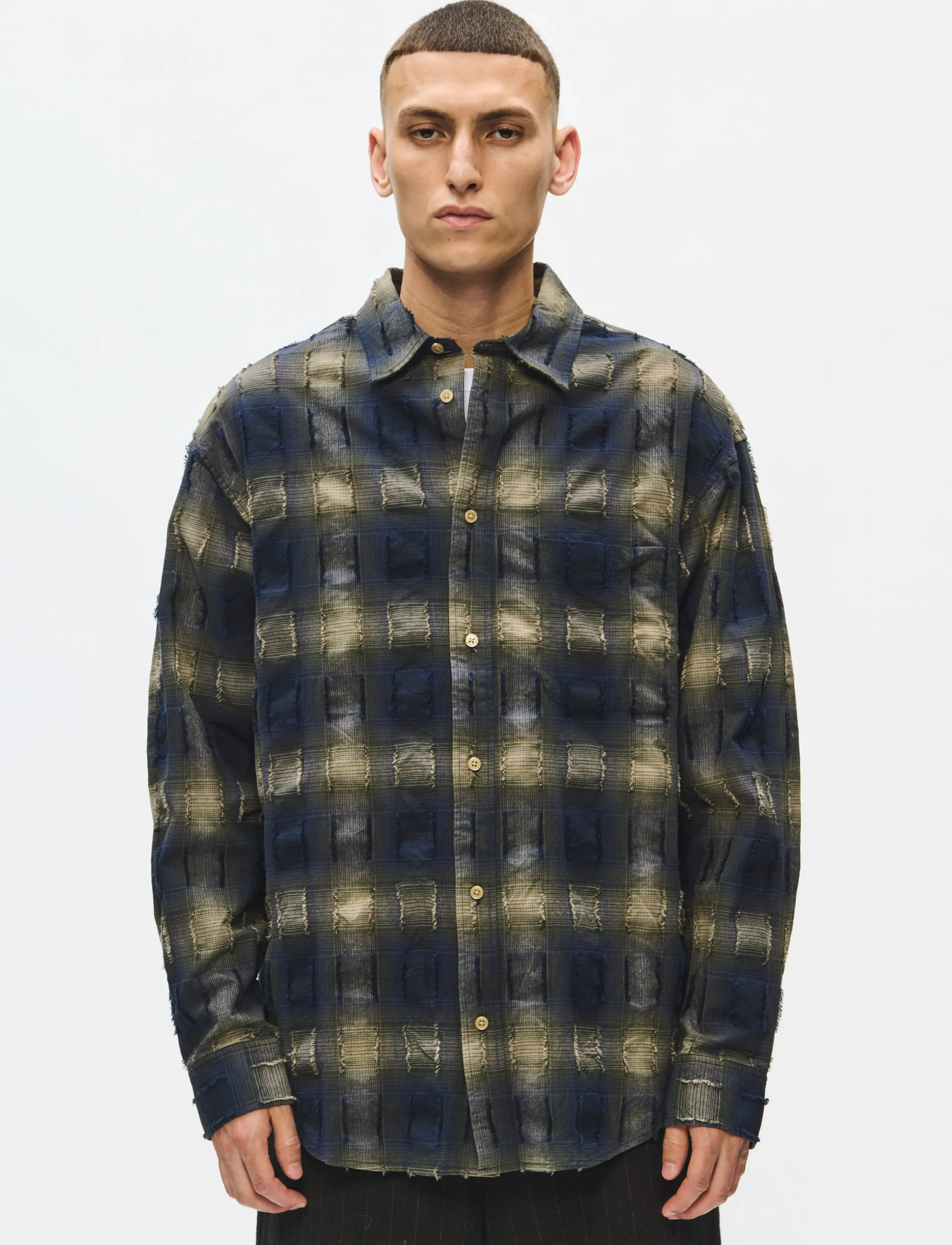 WOOD WOOD - WWCarter shirt 25451 - salute check - 3