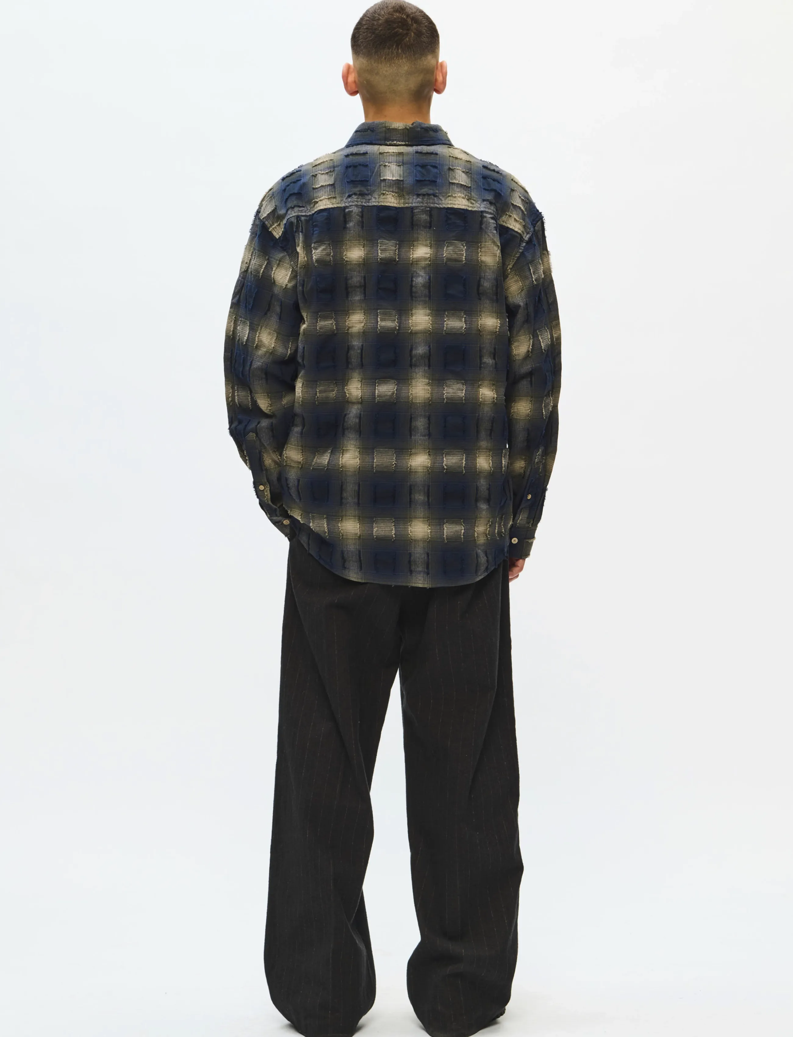 WOOD WOOD - WWCarter shirt 25451 - salute check - 5