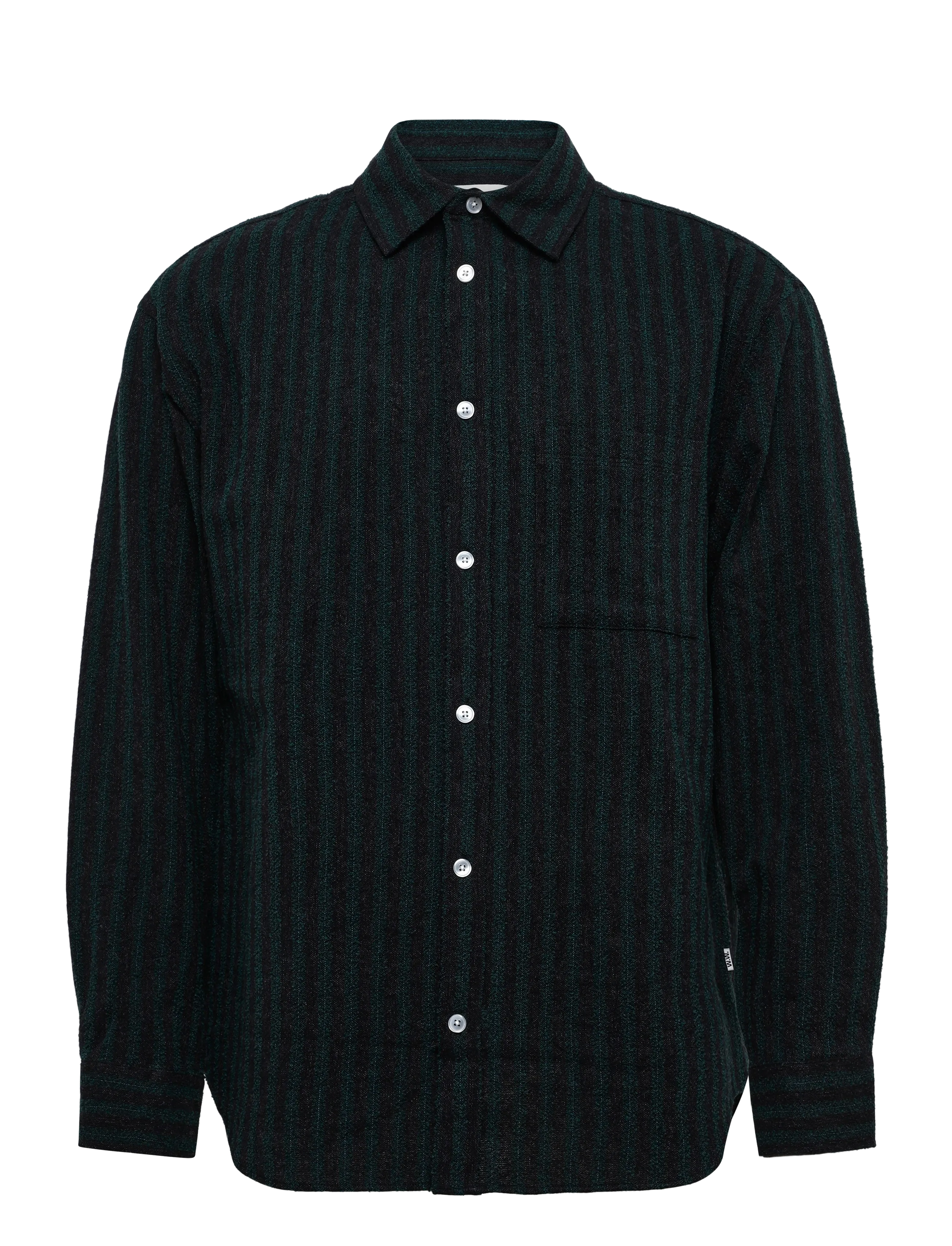 WOOD WOOD - WWCarter shirt 25454 - ultra green stripe - 1