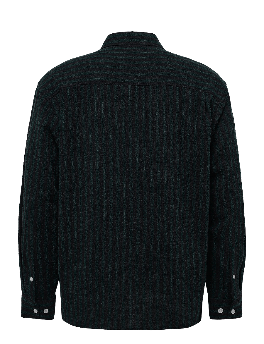 WOOD WOOD - WWCarter shirt 25454 - striped shirts - ultra green stripe - 2