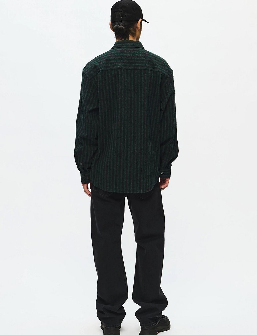 WOOD WOOD - WWCarter shirt 25454 - striped shirts - ultra green stripe - 5