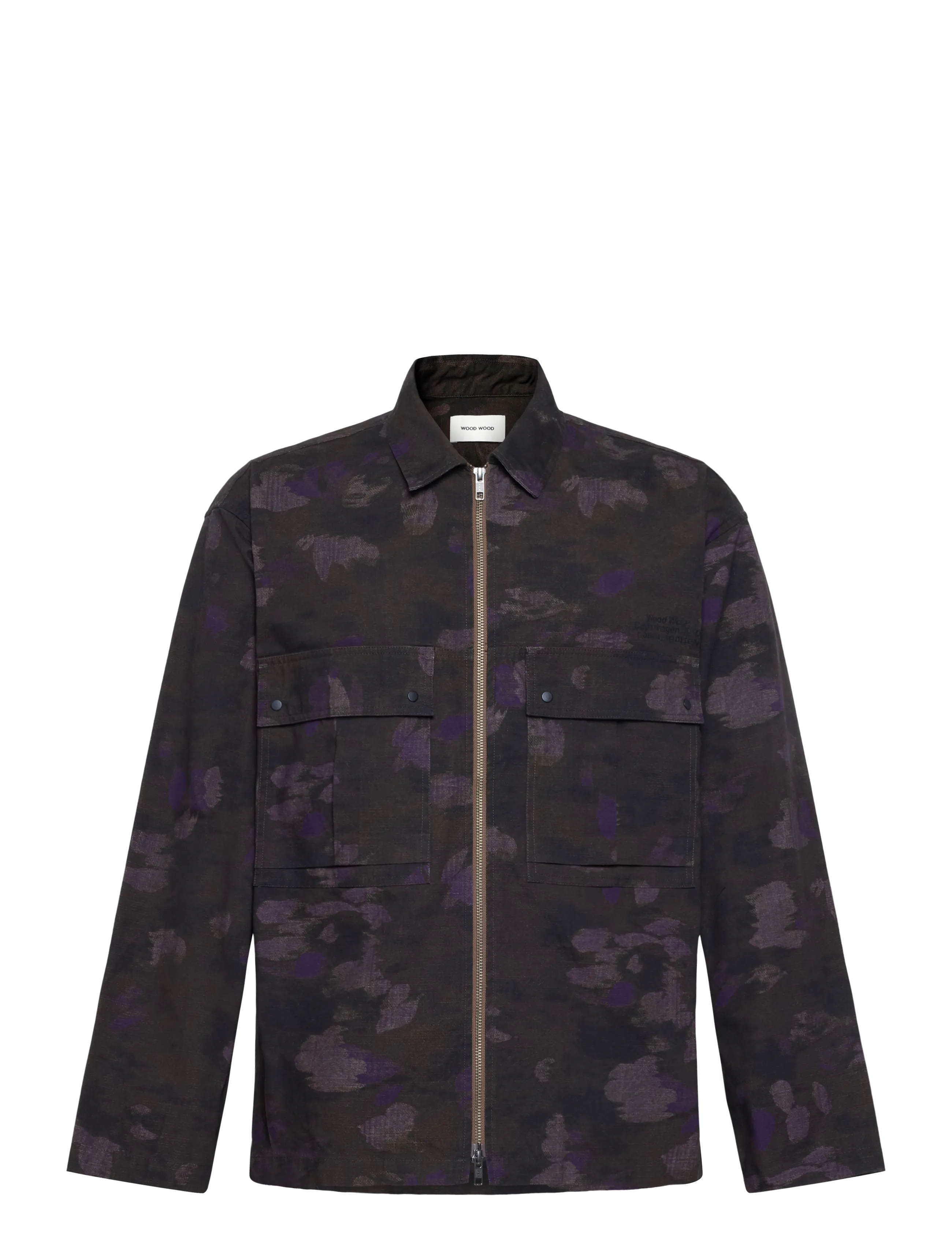 WOOD WOOD - WWDavid zipper overshirt 25457 - highland - 1