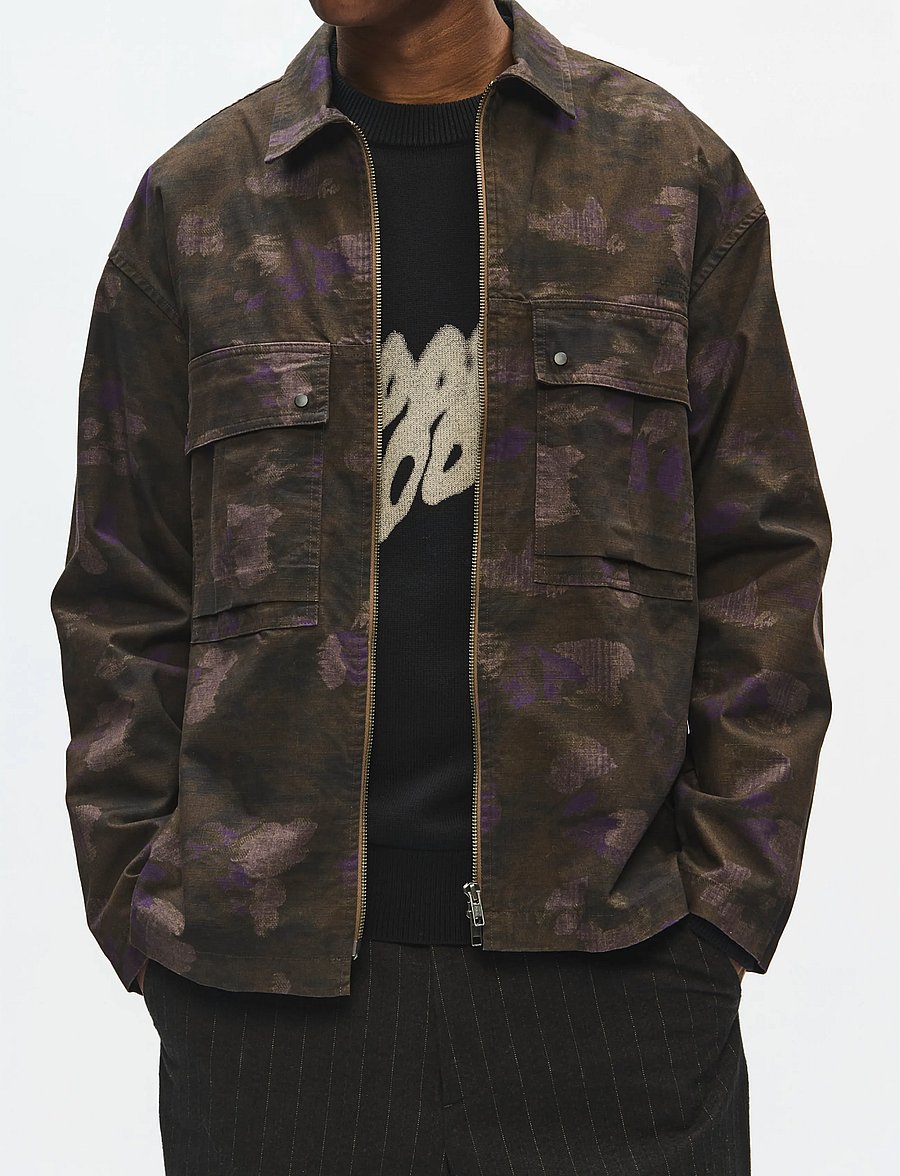 WOOD WOOD - WWDavid zipper overshirt 25457 - highland - 0