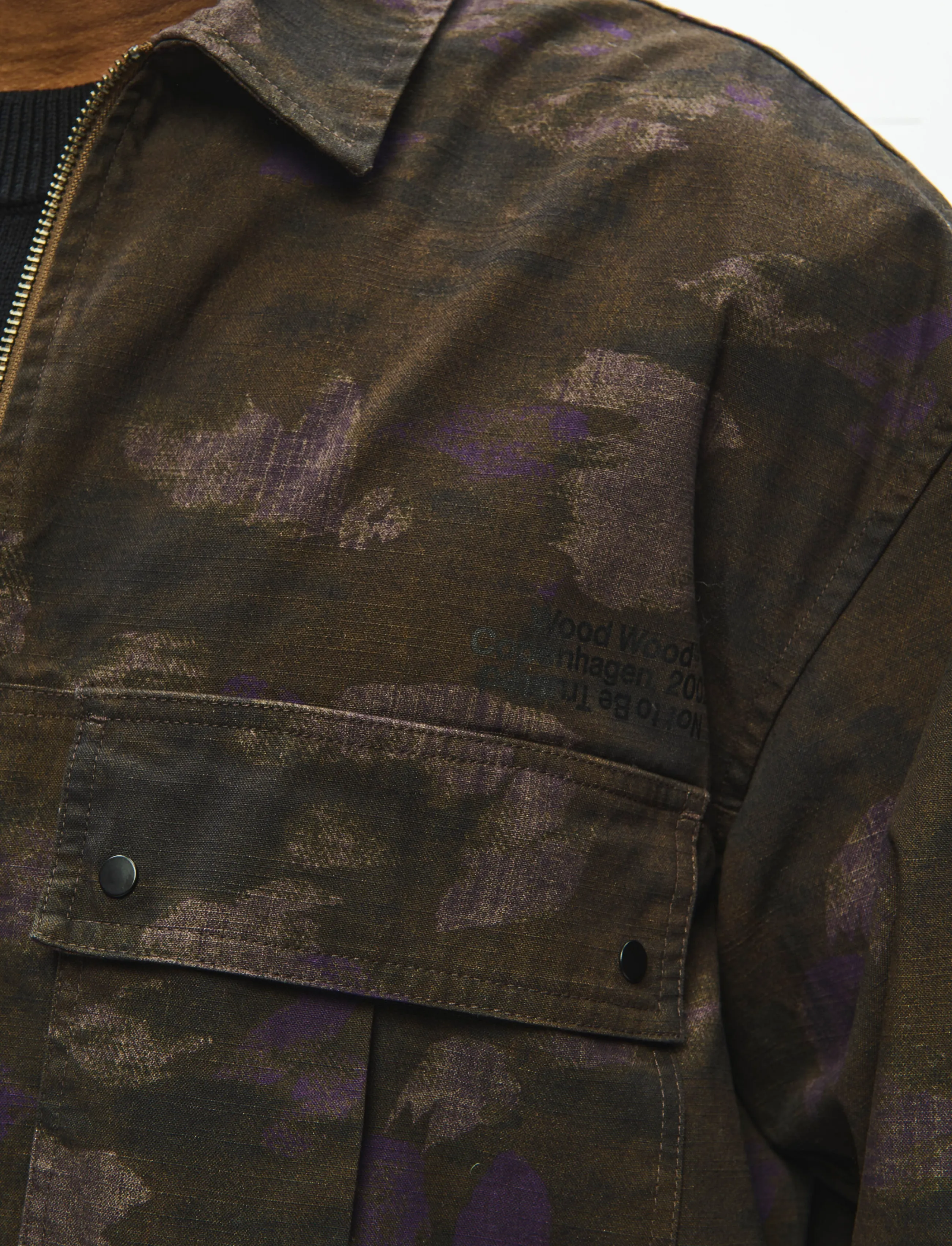 WOOD WOOD - WWDavid zipper overshirt 25457 - vårjackor - highland - 4