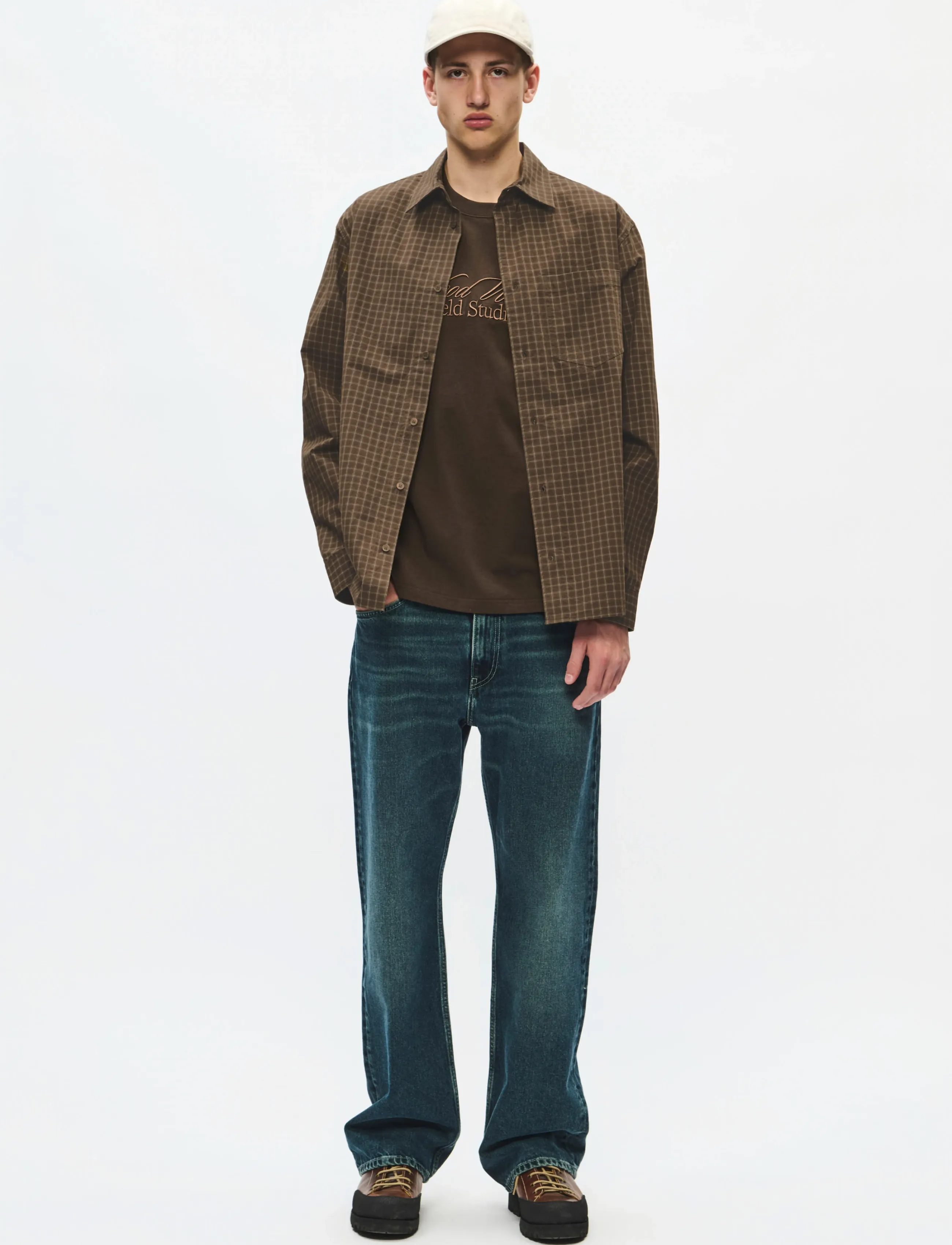 WOOD WOOD - WWNico shirt 25391 - ruudulised särgid - desert palm check - 2