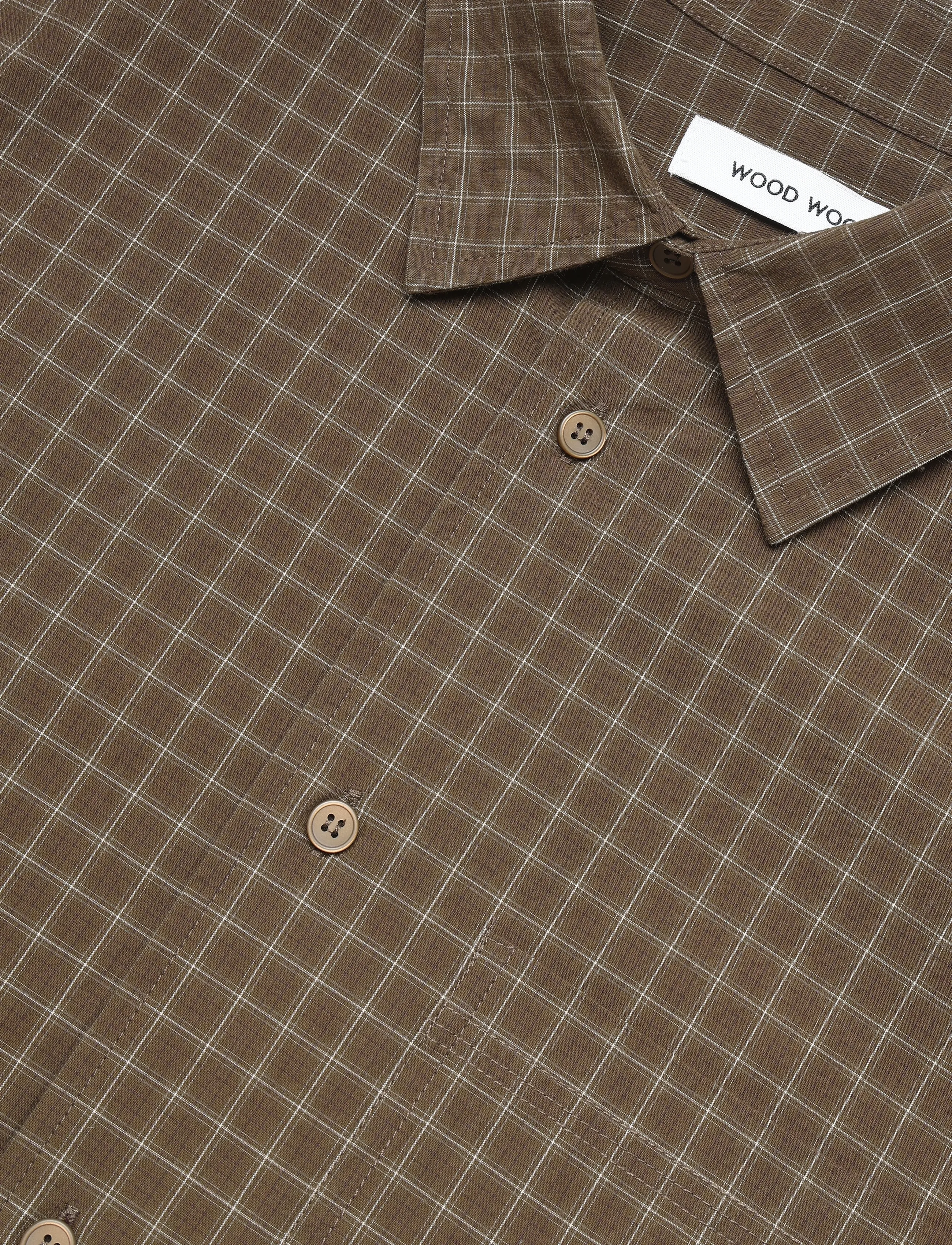 WOOD WOOD - WWNico shirt 25391 - rutiga skjortor - desert palm check - 5