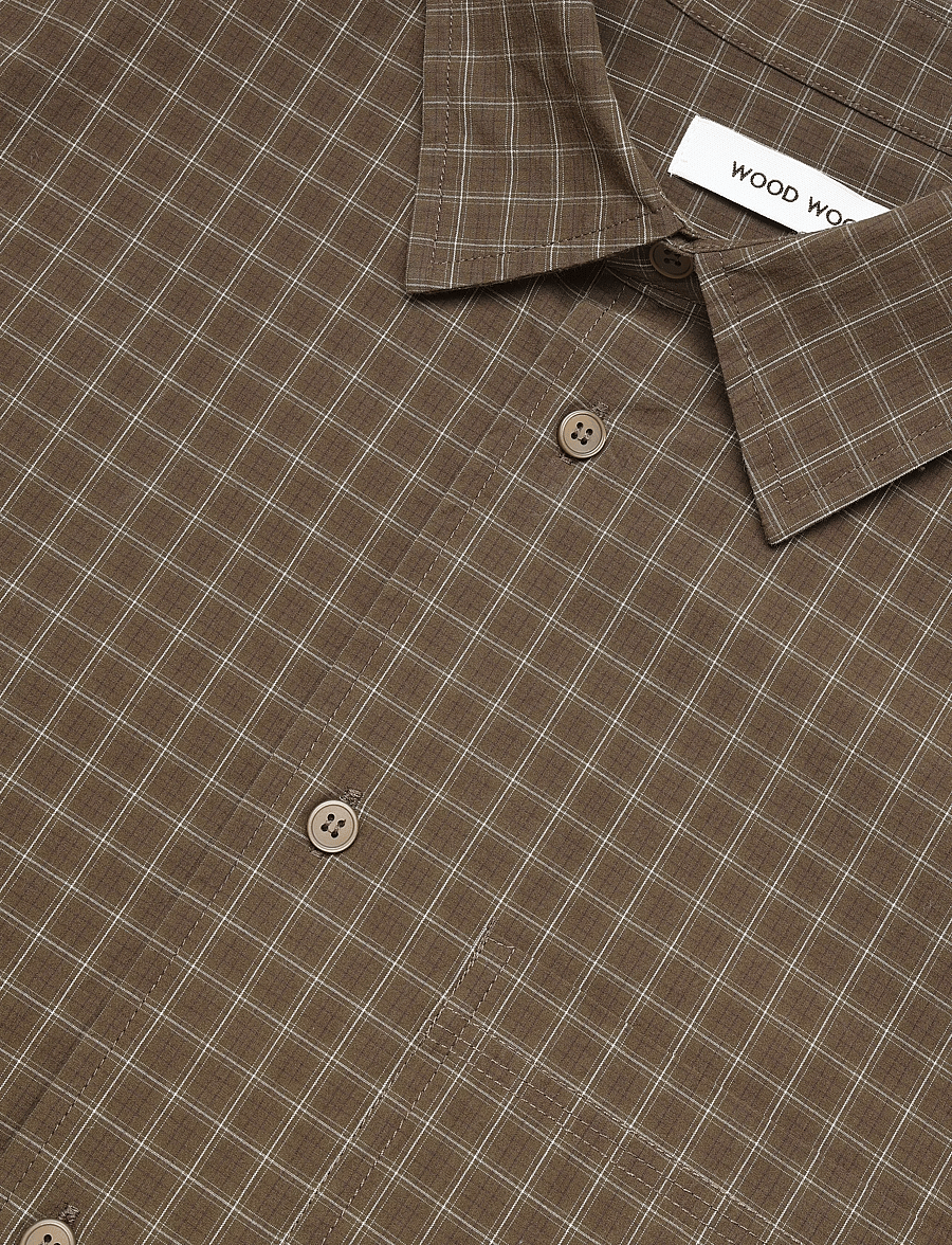 WOOD WOOD - WWNico shirt 25391 - rutiga skjortor - desert palm check - 5