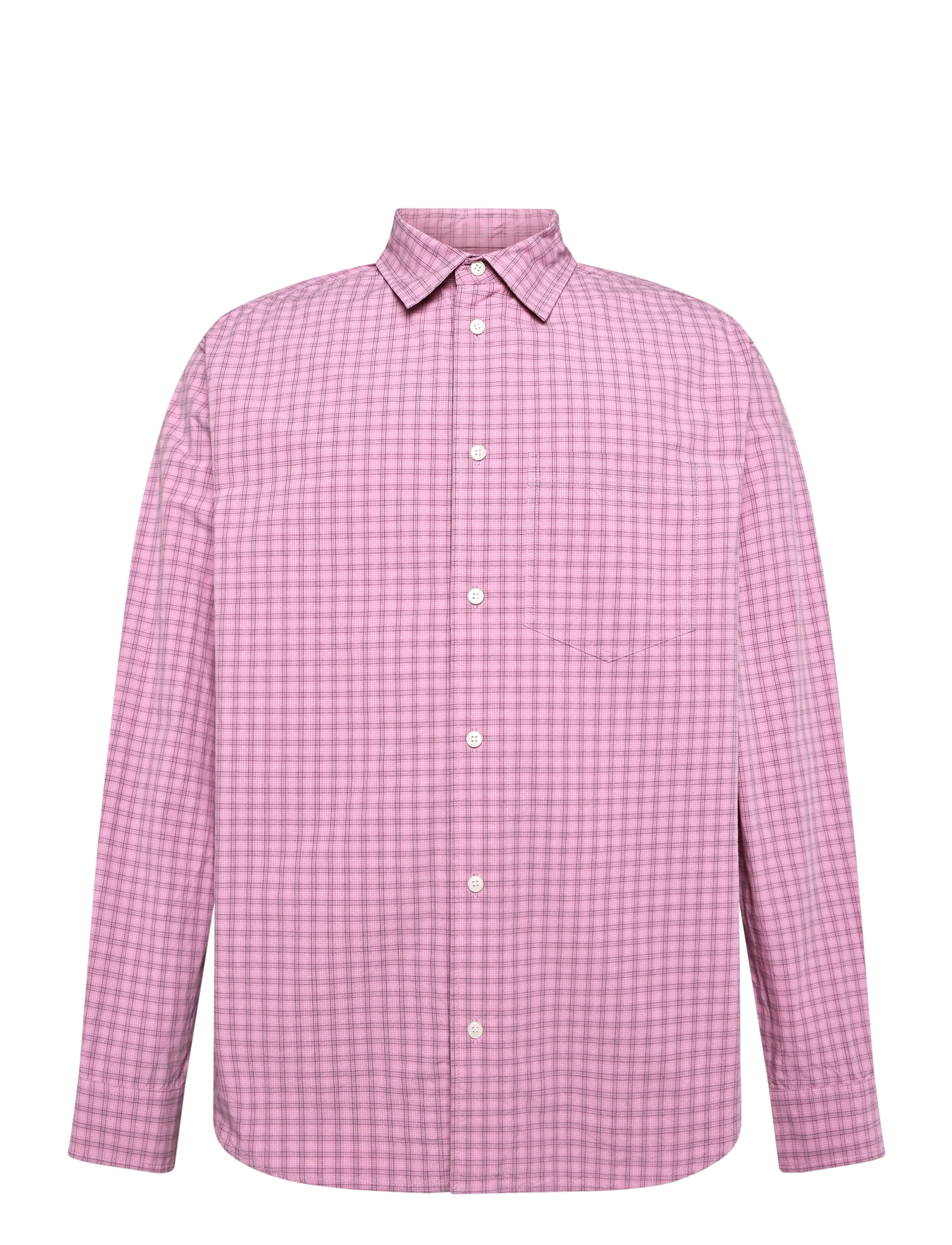 WOOD WOOD - WWNico shirt 25391 - checkered shirts - moonlite mauve check - 1
