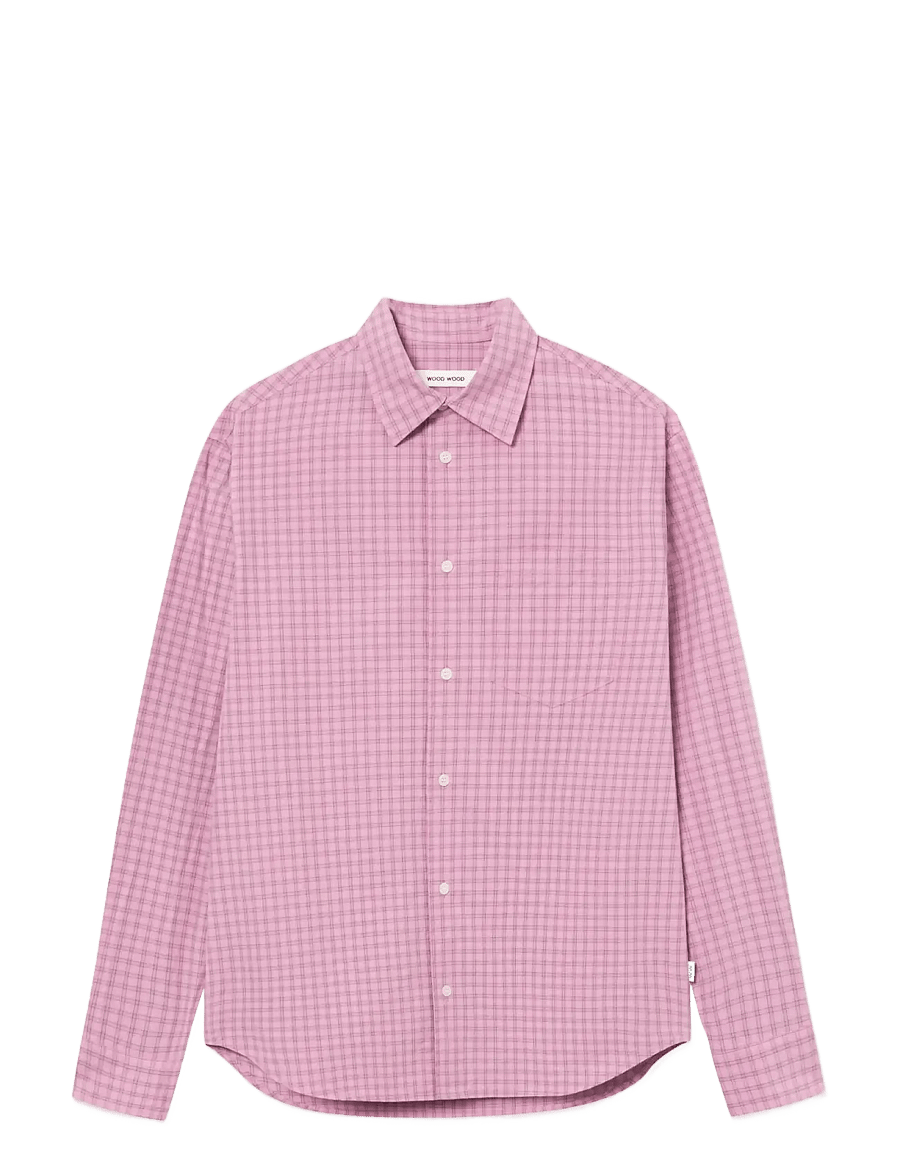 WOOD WOOD - WWNico shirt 25391 - karierte hemden - moonlite mauve check - 1
