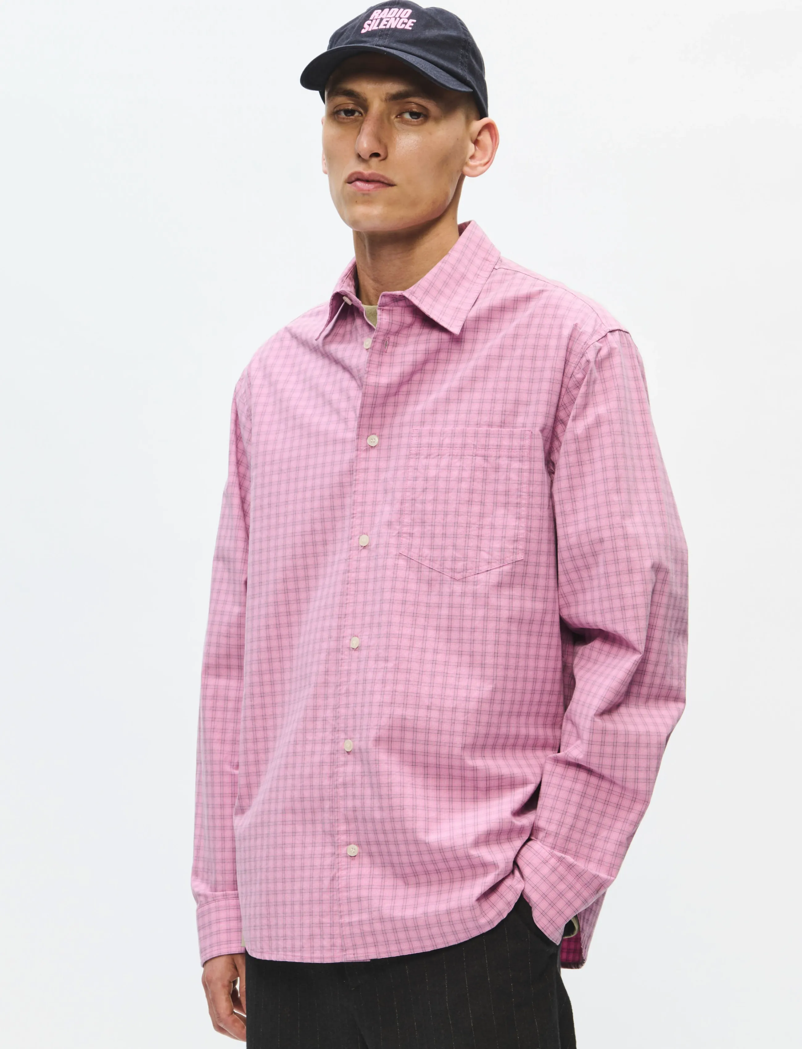 WOOD WOOD WWNico shirt 25391 - Hemden - MOONLITE MAUVE CHECK / pink/rose