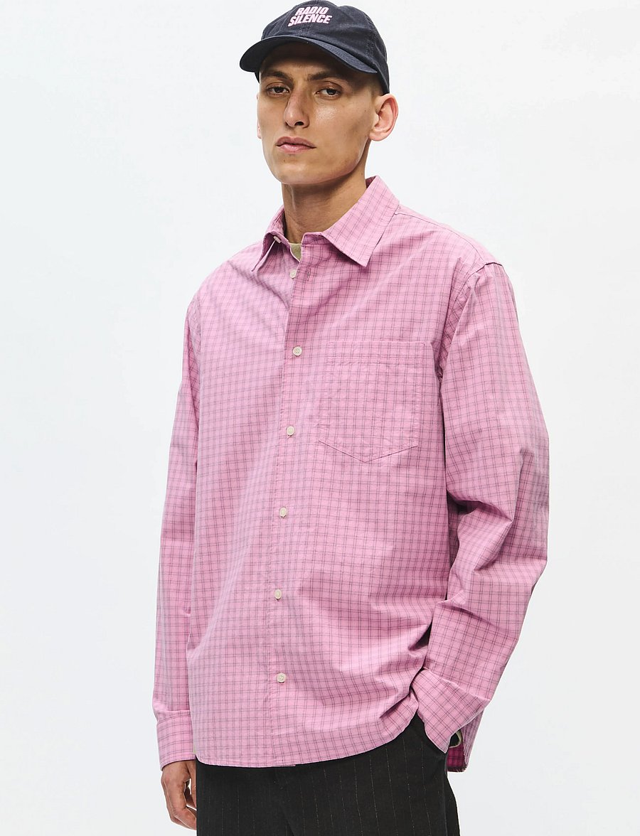 WOOD WOOD - WWNico shirt 25391 - karierte hemden - moonlite mauve check - 0