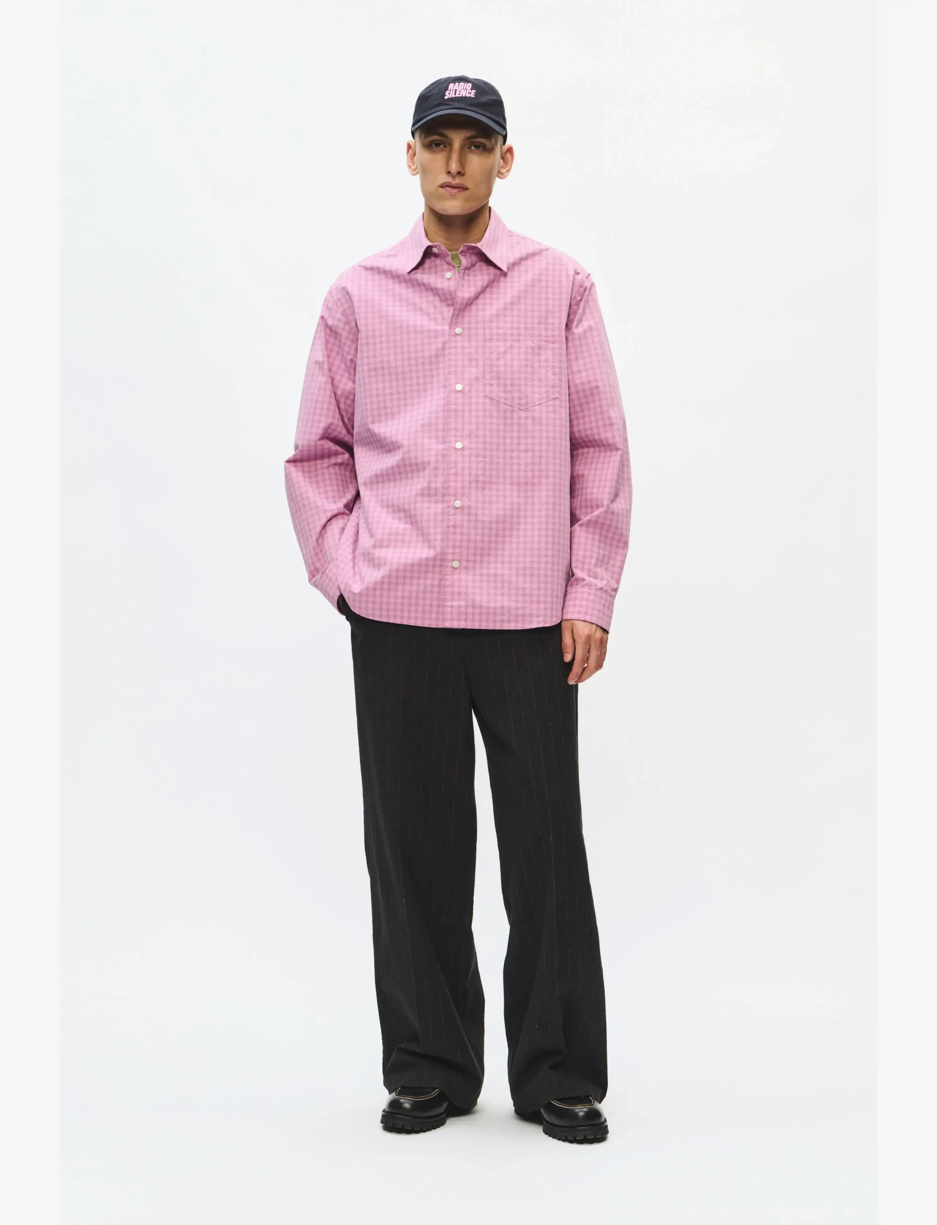 WOOD WOOD - WWNico shirt 25391 - moonlite mauve check - 2