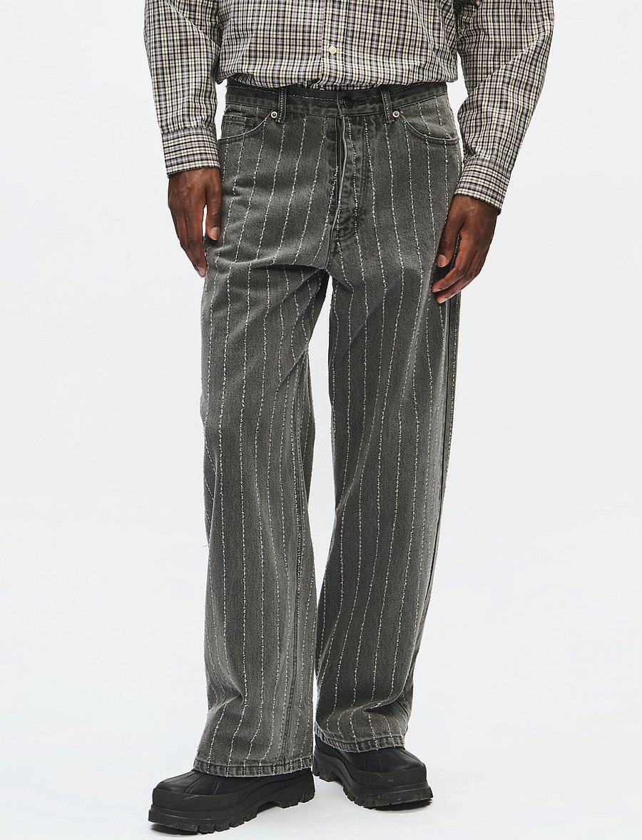 WOOD WOOD - WWType 3 trousers 25456 - loose jeans - grey denim - 0