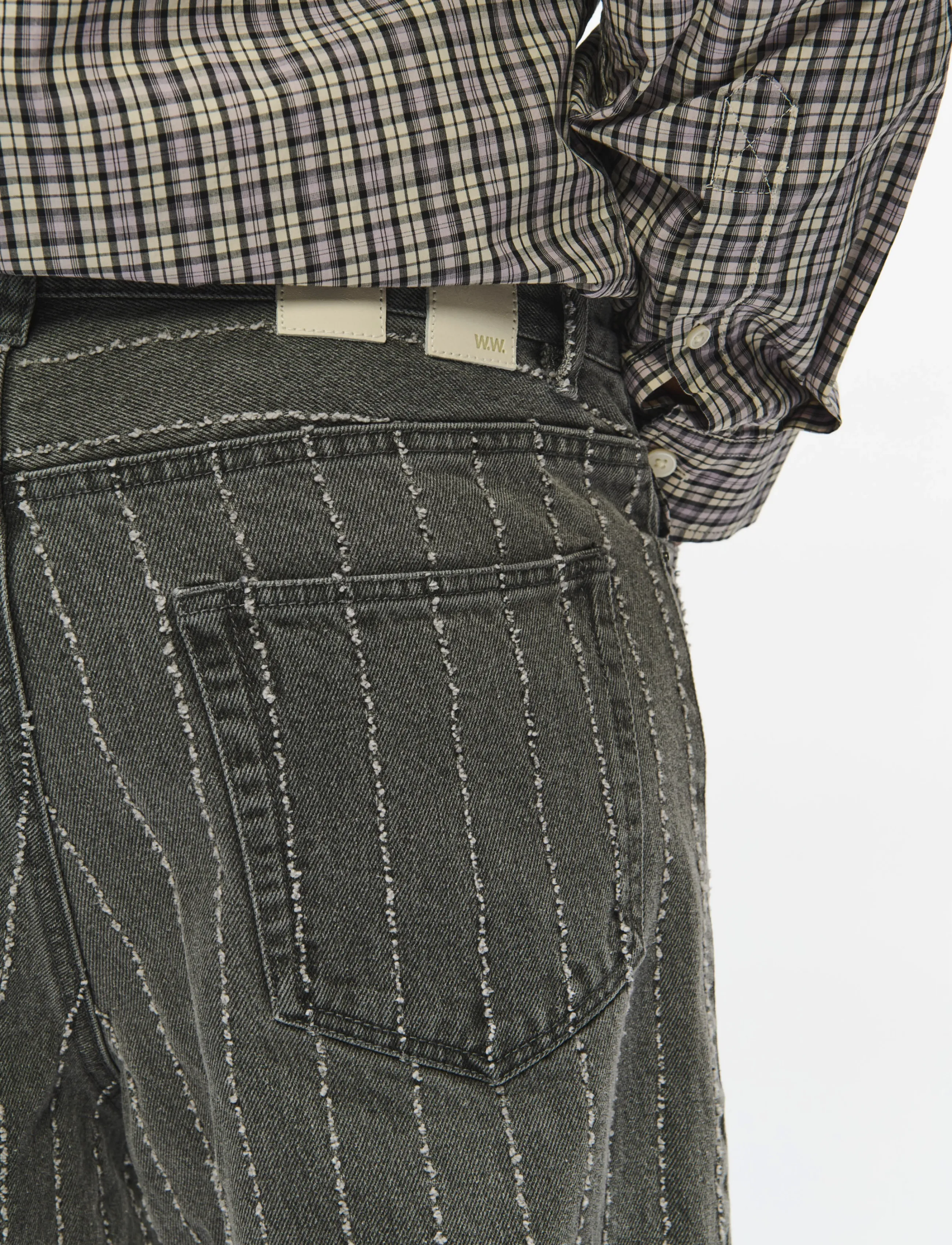 WOOD WOOD - WWType 3 trousers 25456 - loose jeans - grey denim - 4