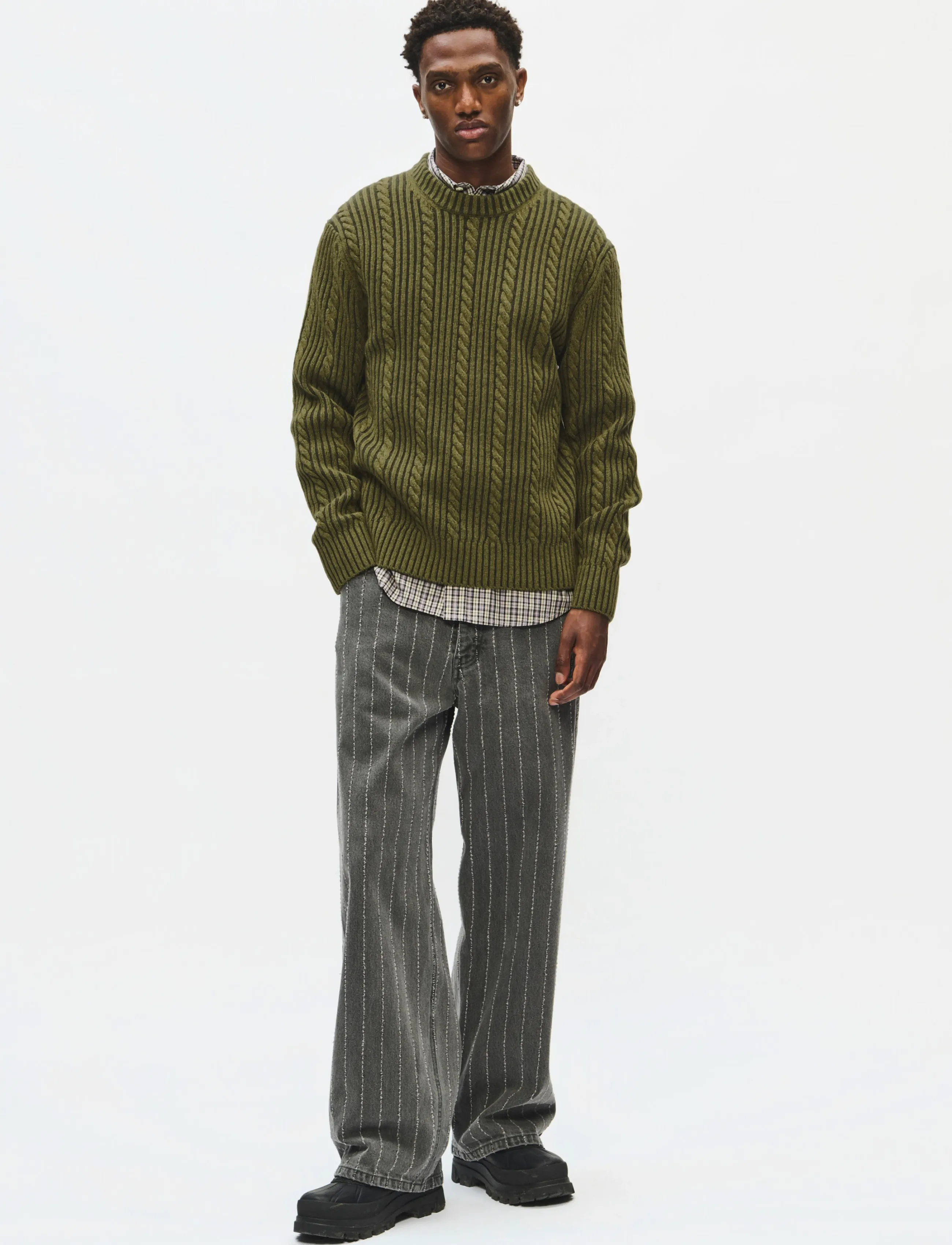 WOOD WOOD - WWBram crew neck 25472 - round necks - deep depths melange - 3