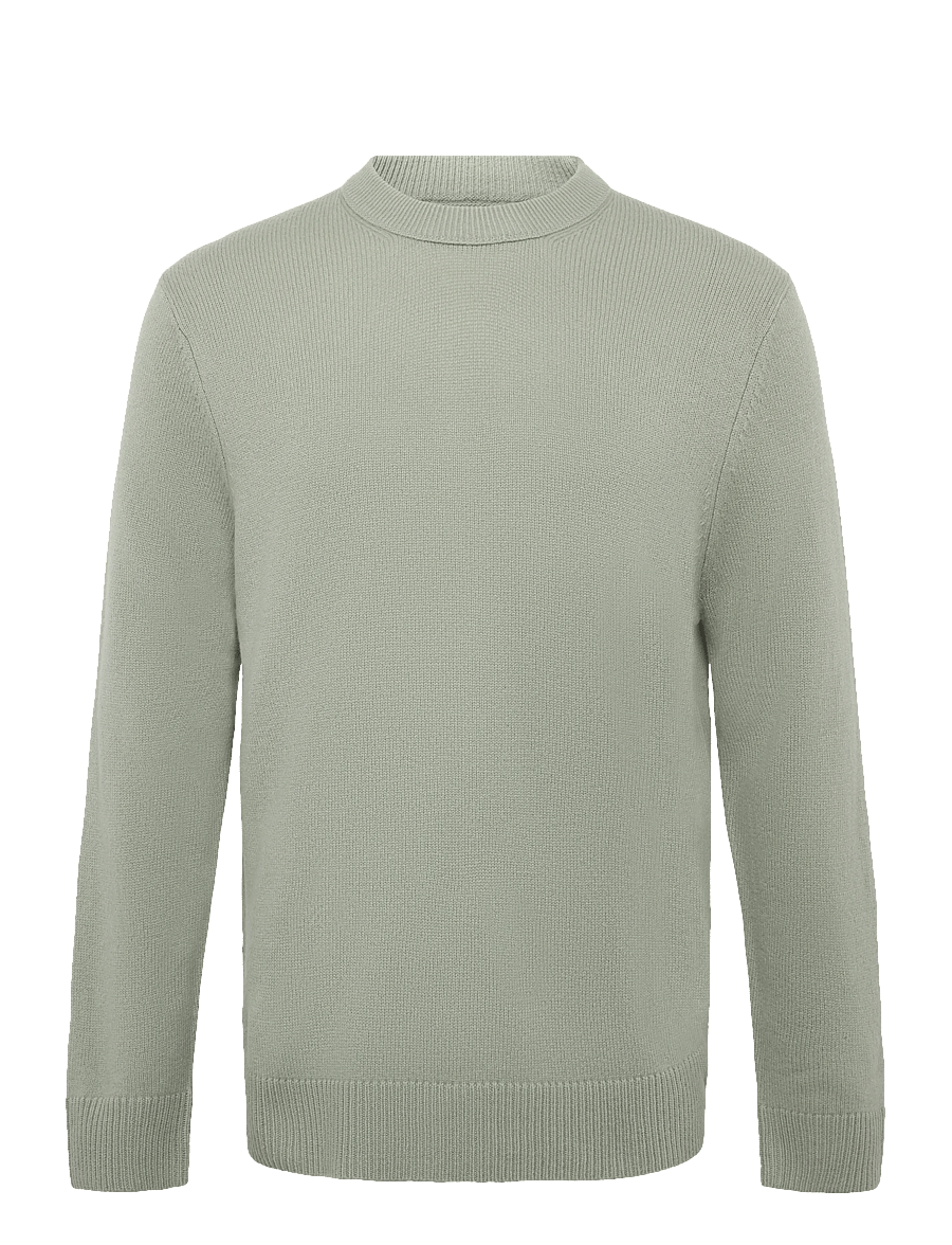 WOOD WOOD - WWlogo crew neck 25298 - rund hals - basil - 1