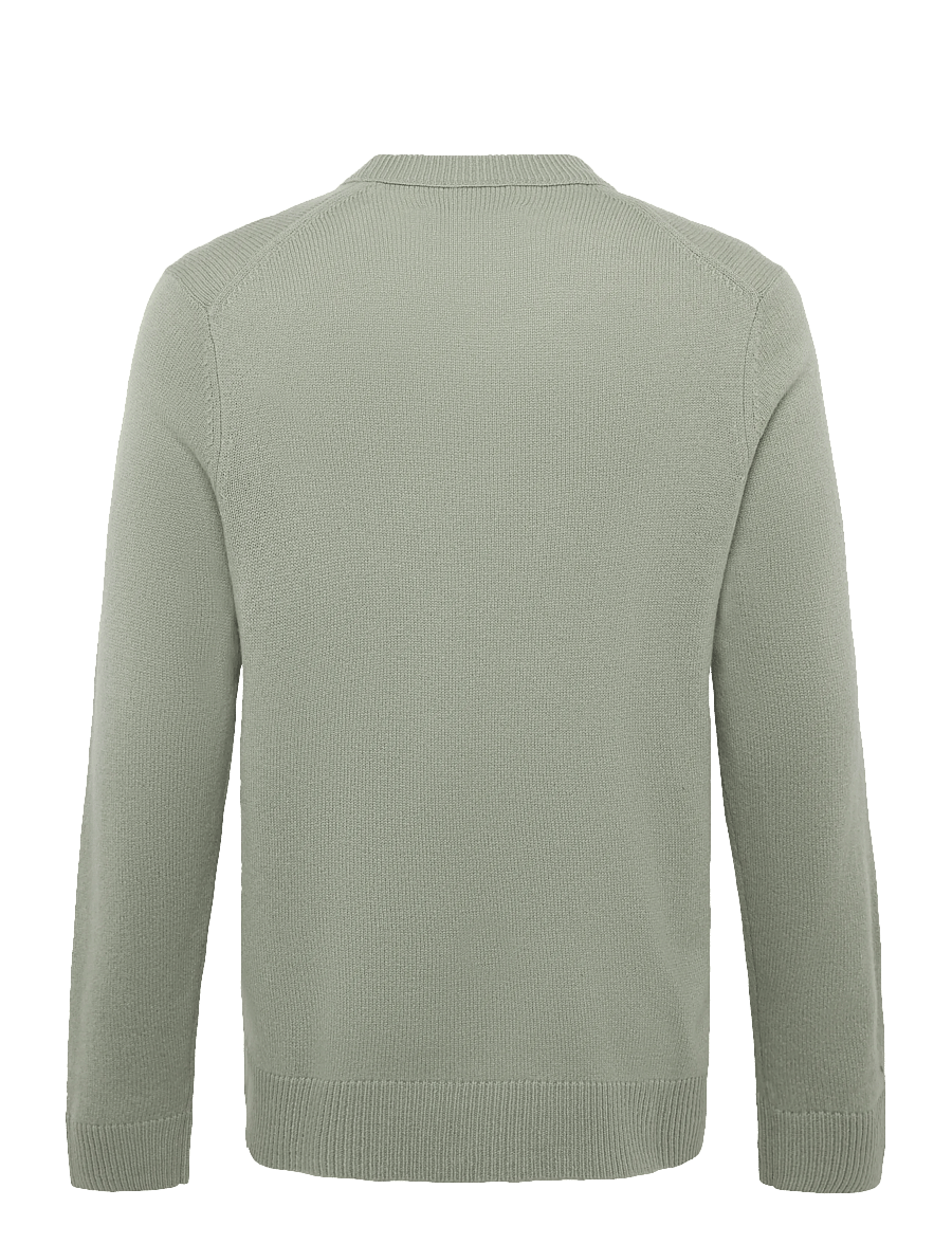 WOOD WOOD - WWlogo crew neck 25298 - rund hals - basil - 2