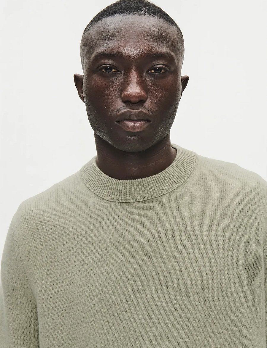 WOOD WOOD - WWlogo crew neck 25298 - round necks - basil - 5