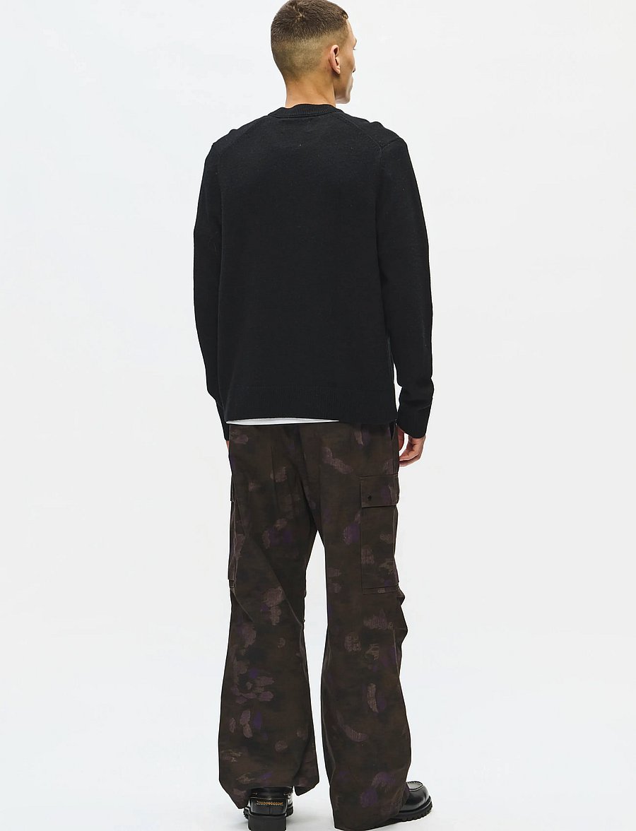 WOOD WOOD - WWlogo crew neck 25298 - rundhalsad - black - 3