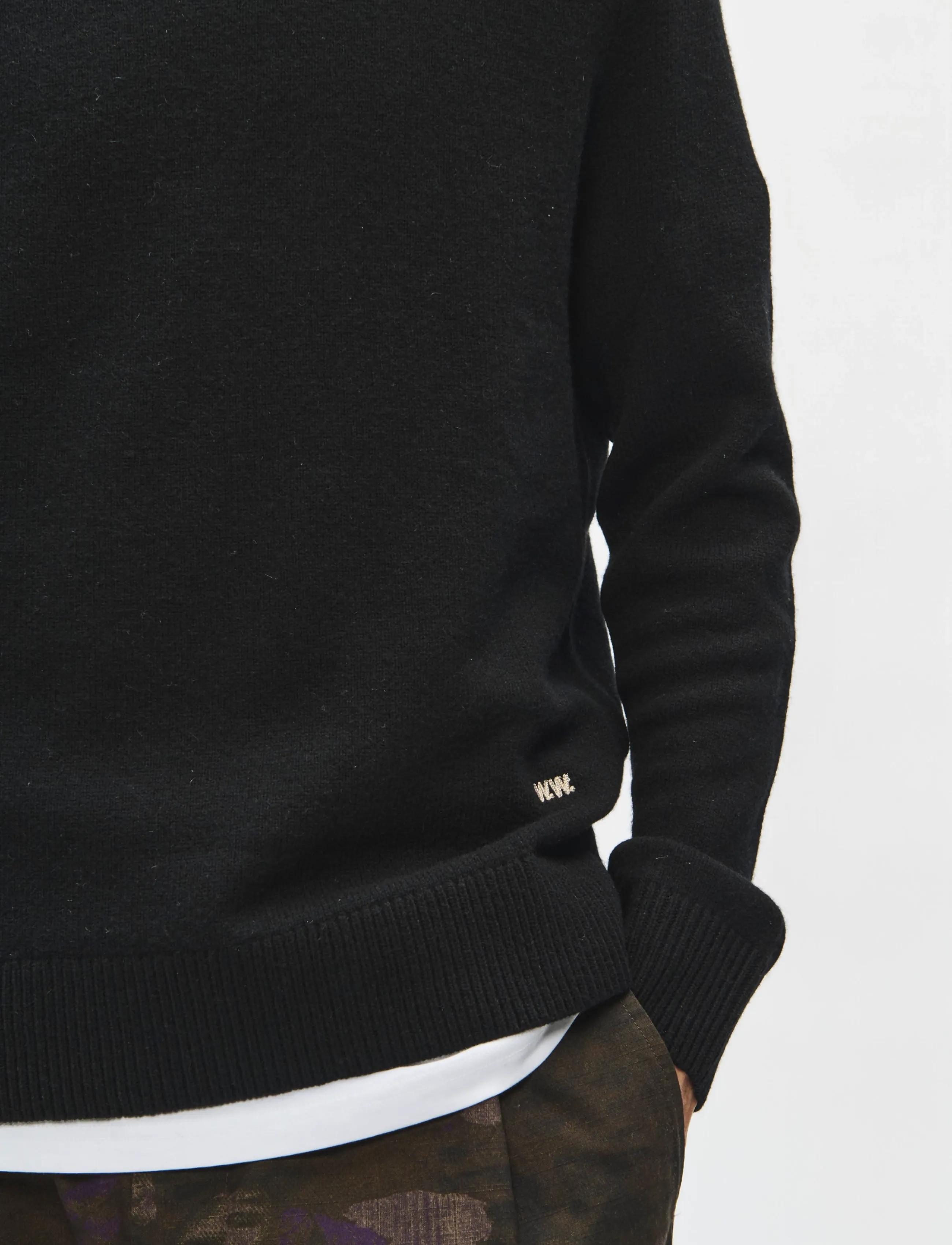 WOOD WOOD - WWlogo crew neck 25298 - rundhalsad - black - 4
