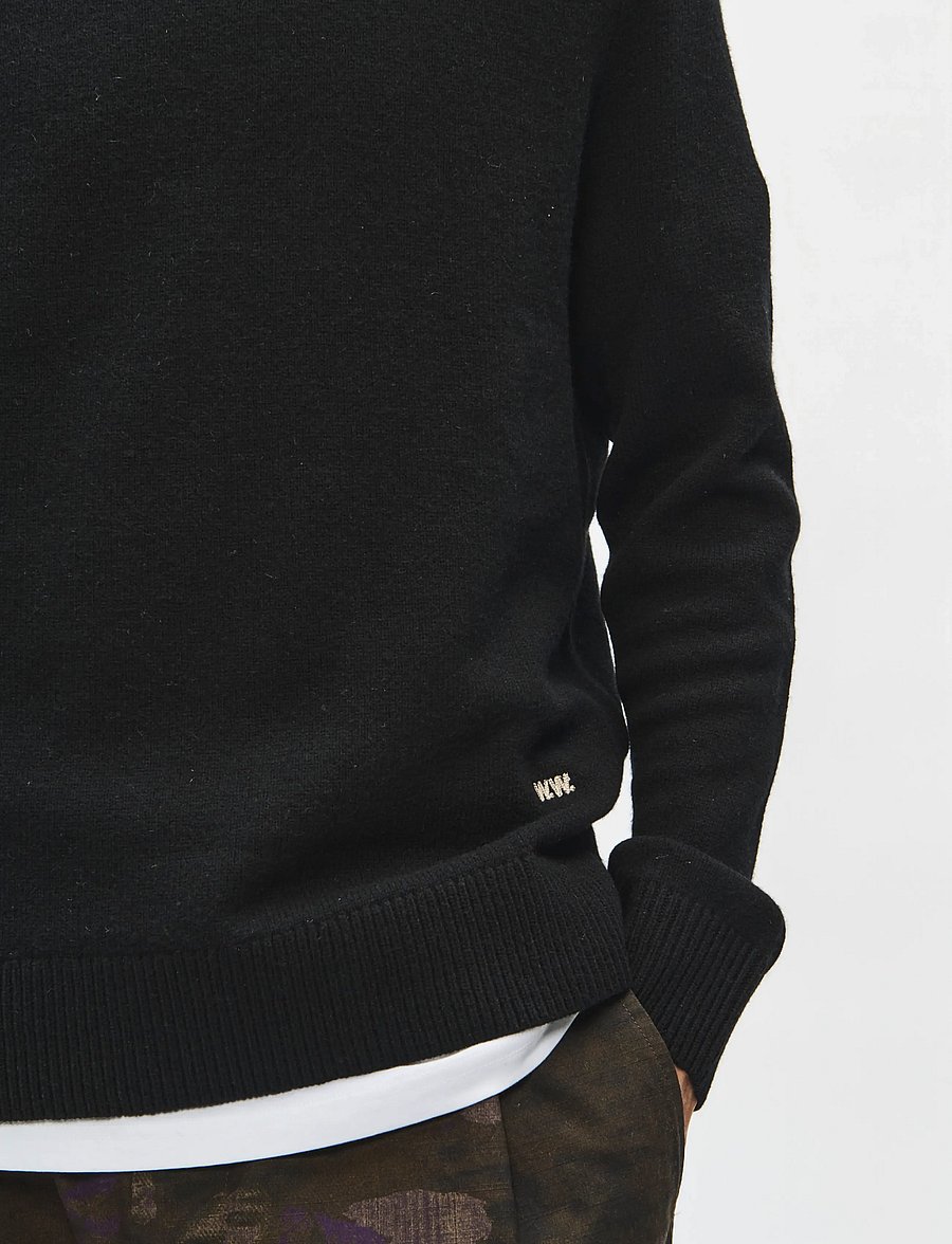 WOOD WOOD - WWlogo crew neck 25298 - rundhalsad - black - 4
