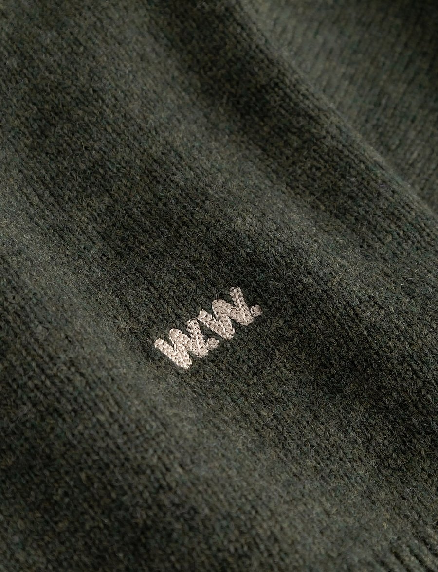 WOOD WOOD - WWlogo crew neck 25298 - rundhals - deep depths - 4