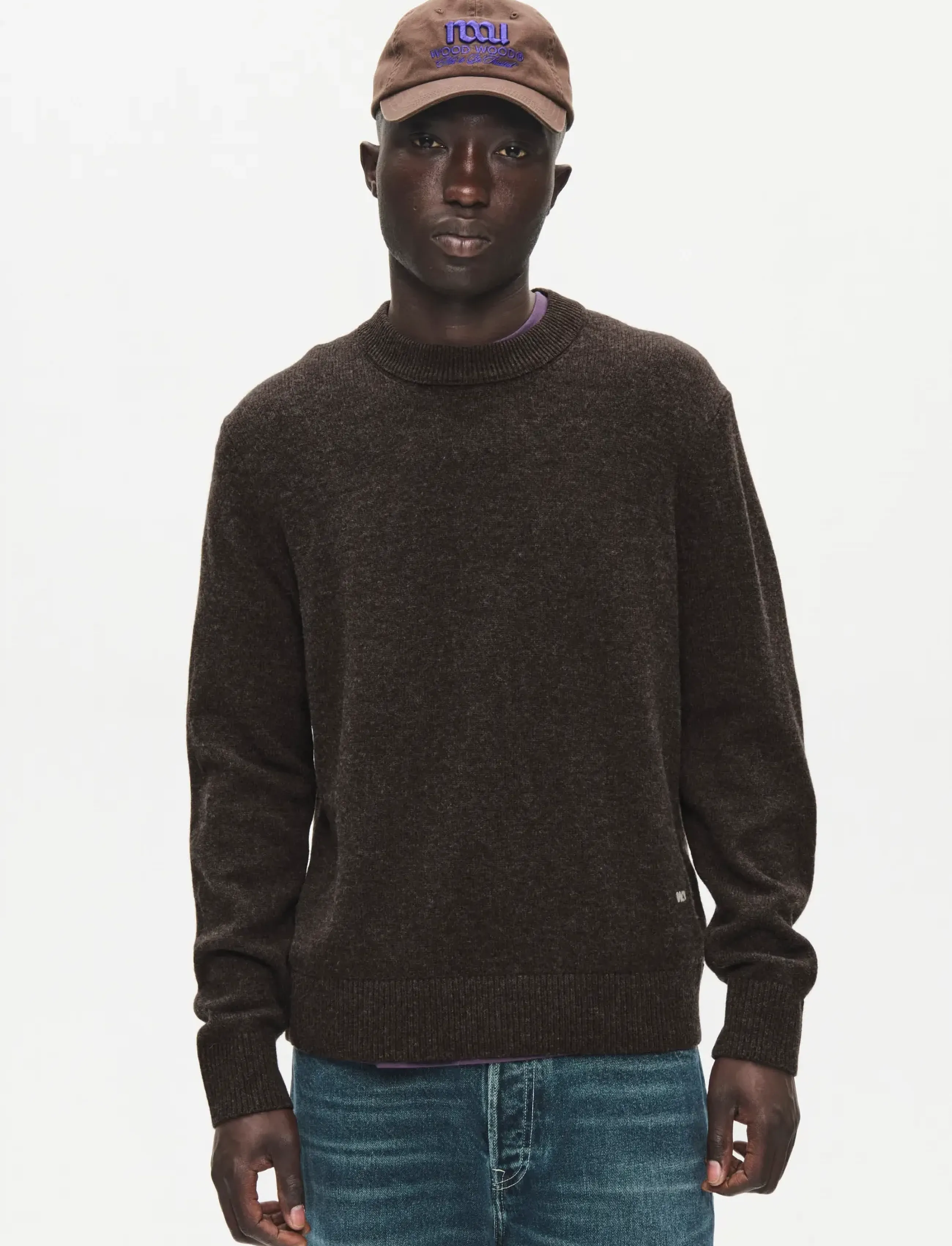 WOOD WOOD - WWlogo crew neck 25298 - round necks - delicioso - 0