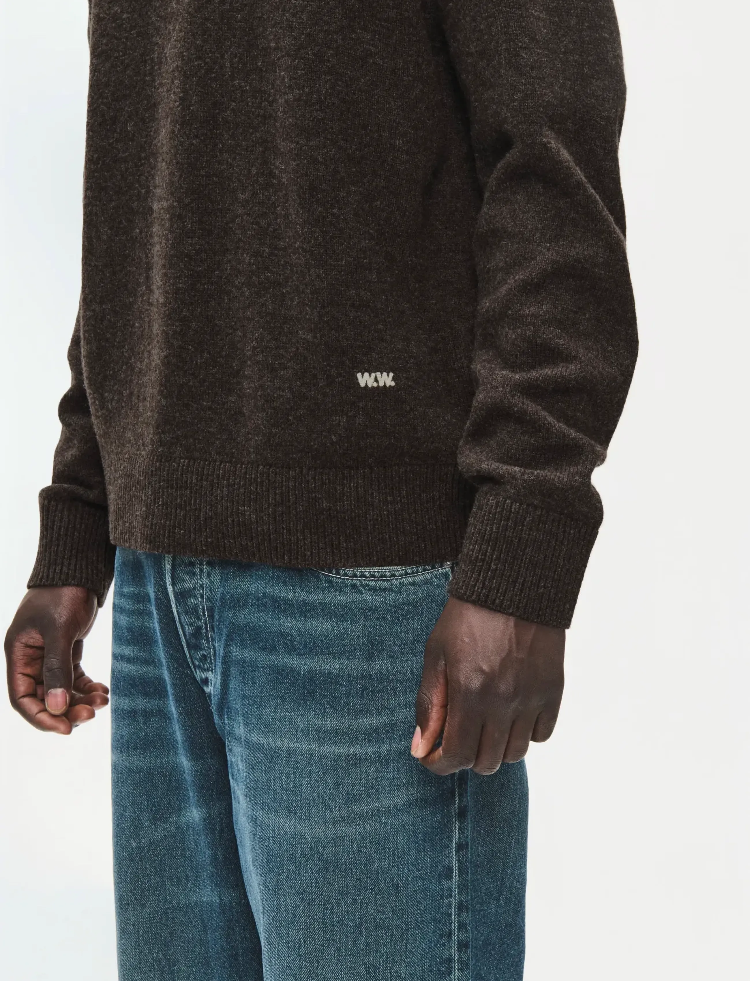 WOOD WOOD - WWlogo crew neck 25298 - round necks - delicioso - 4