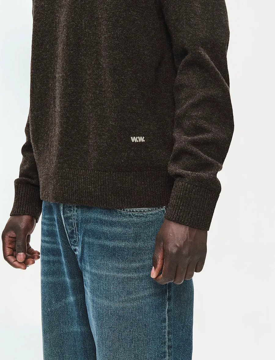 WOOD WOOD - WWlogo crew neck 25298 - round necks - delicioso - 4