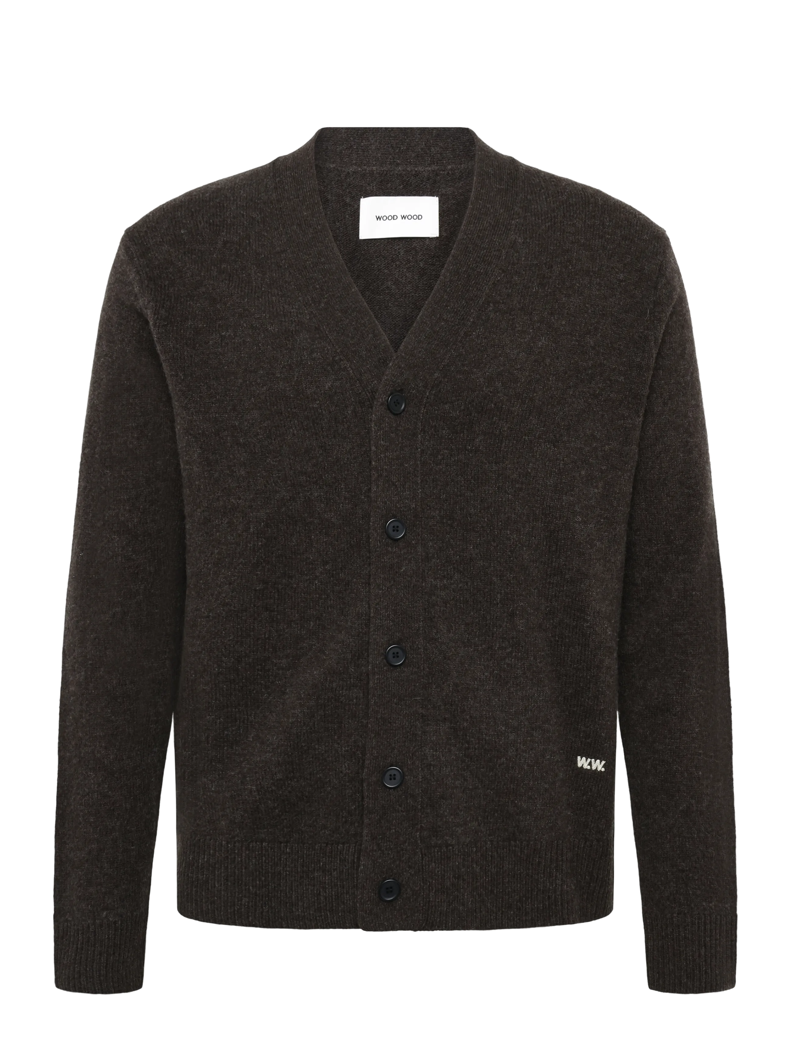 WOOD WOOD WWlogo cardigan 25298 - Wood Wood - DELICIOSO / brown