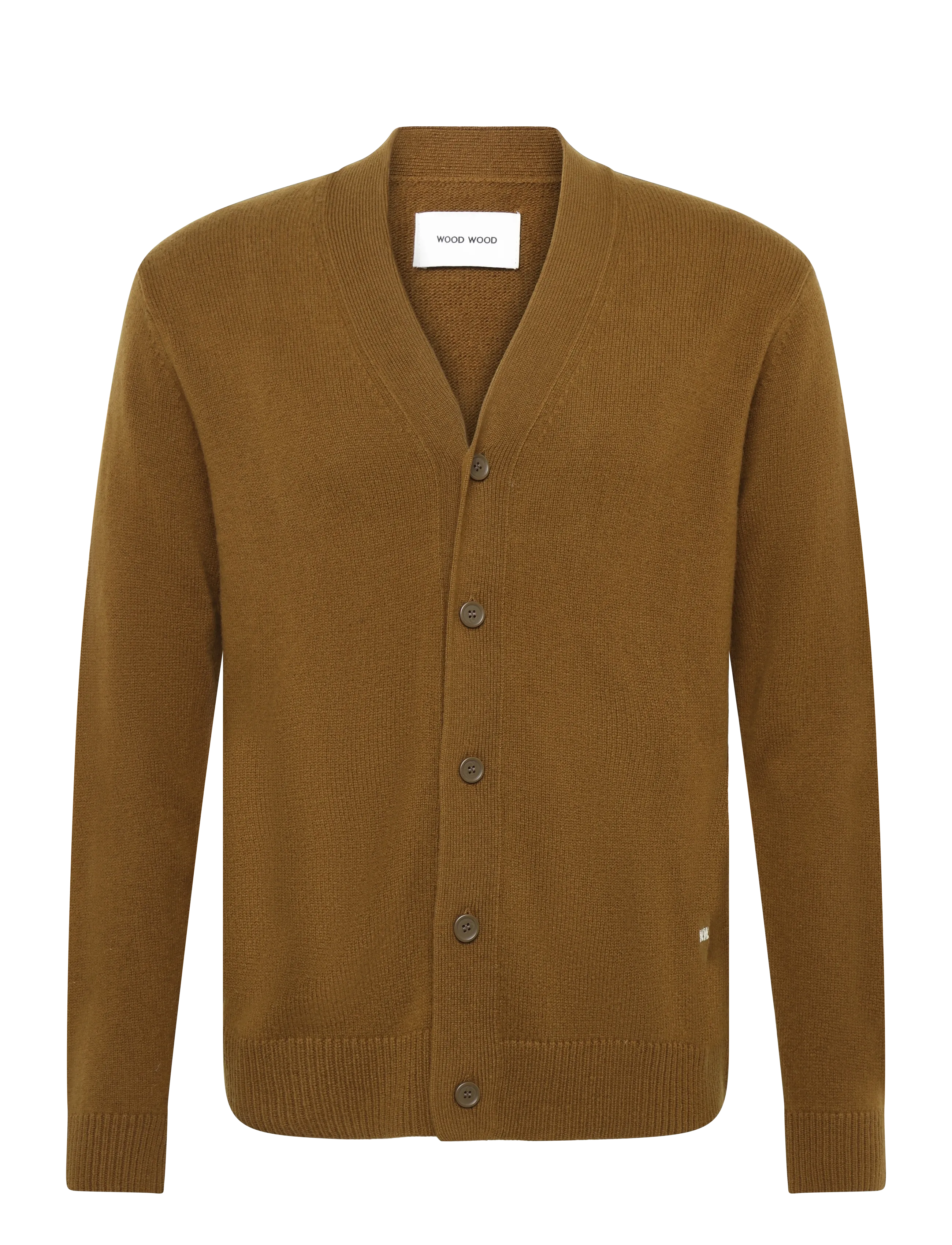 WOOD WOOD WWlogo cardigan 25298 - Tøj - DESERT PALM / brown