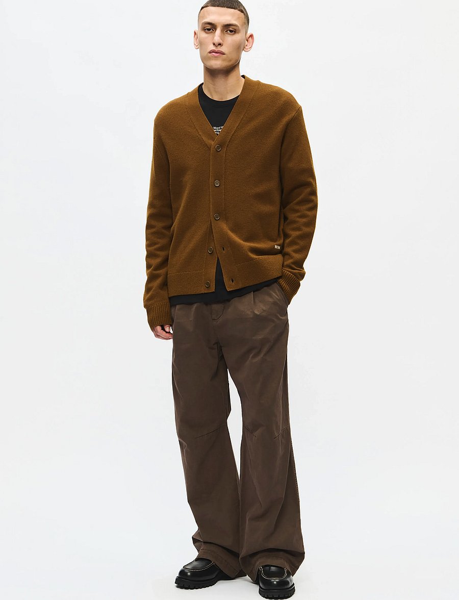 WOOD WOOD - WWlogo cardigan 25298 - strickjacken - desert palm - 2