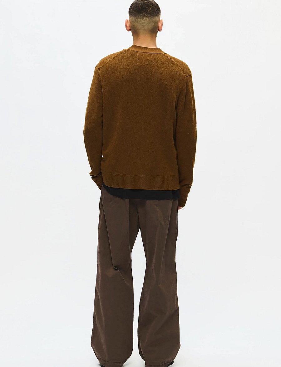 WOOD WOOD - WWlogo cardigan 25298 - strickjacken - desert palm - 3