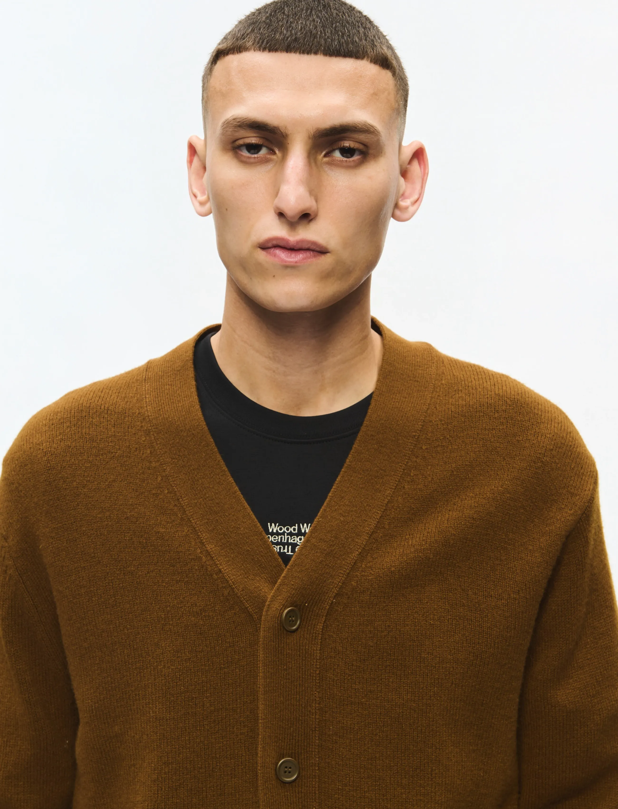 WOOD WOOD - WWlogo cardigan 25298 - strickjacken - desert palm - 4