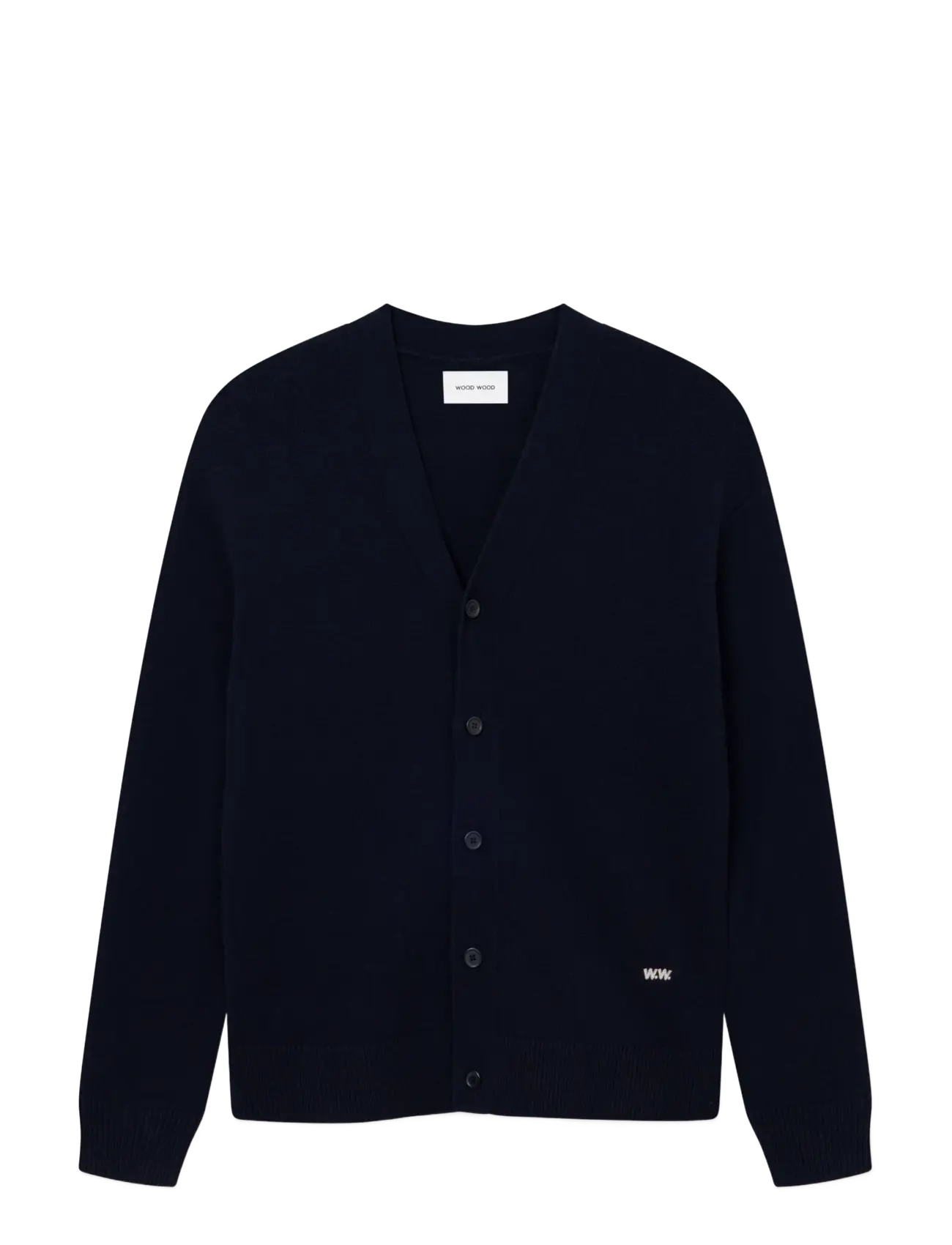 WOOD WOOD WWlogo cardigan 25298 - Strickmode - SALUTE / navy
