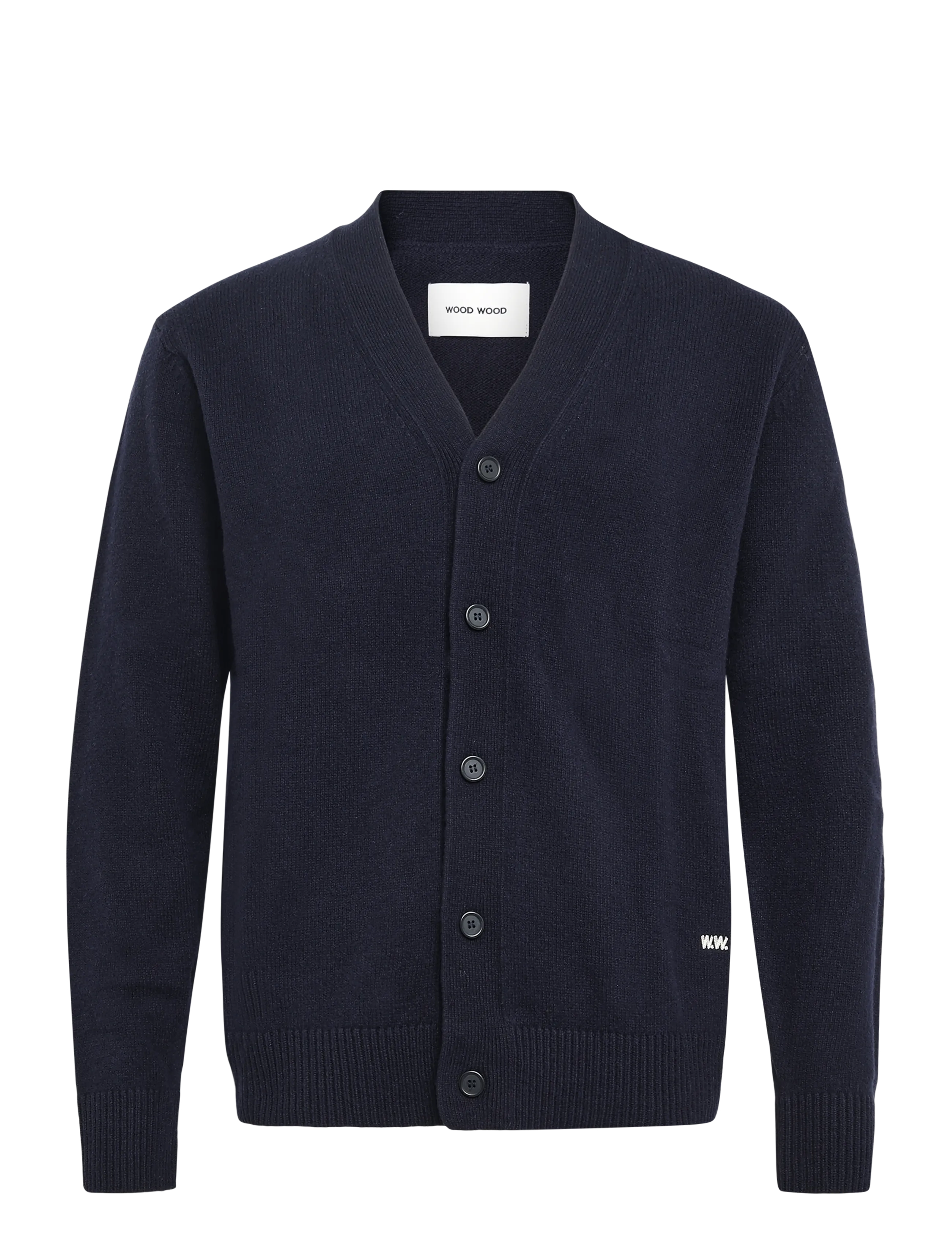 WOOD WOOD WWlogo cardigan 25298 - Riided - SALUTE / navy