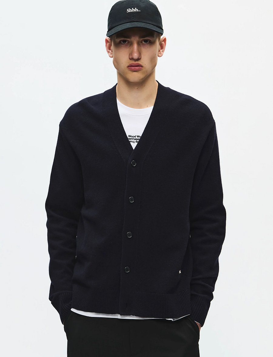 WOOD WOOD - WWlogo cardigan 25298 - strickjacken - salute - 0