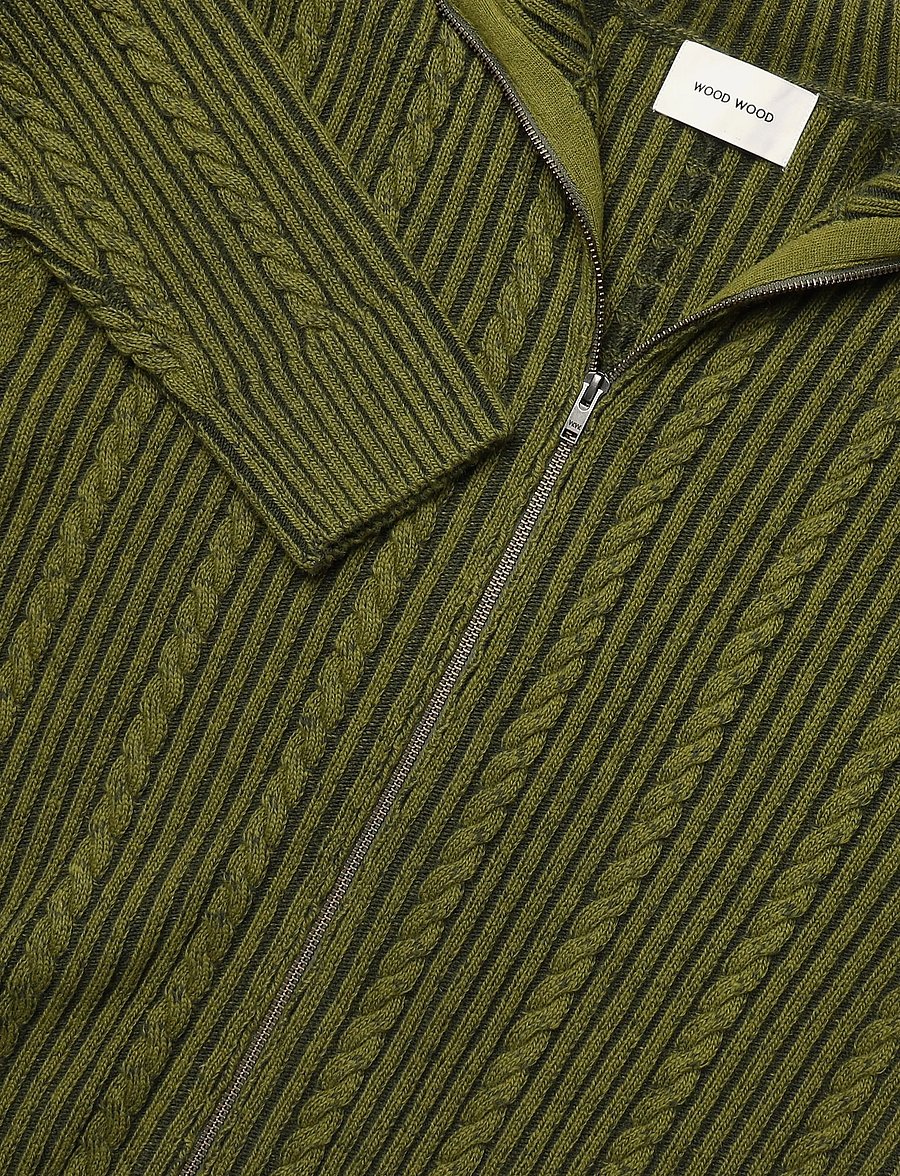 WOOD WOOD - WWBram zipper 25472 - cardigans - deep depths melange - 5