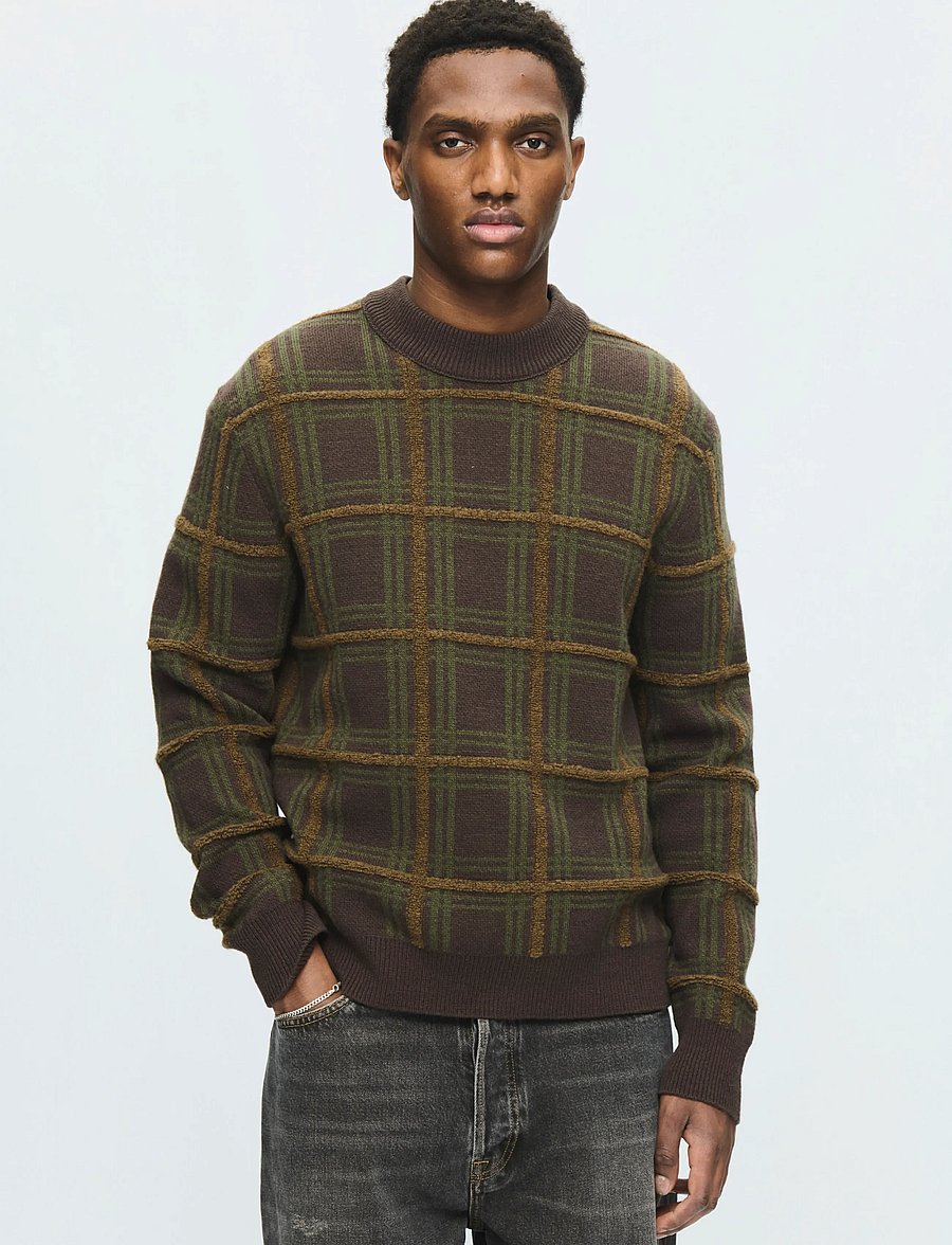WOOD WOOD - WWVim crew neck 25476 - rundhals - delicioso check - 0