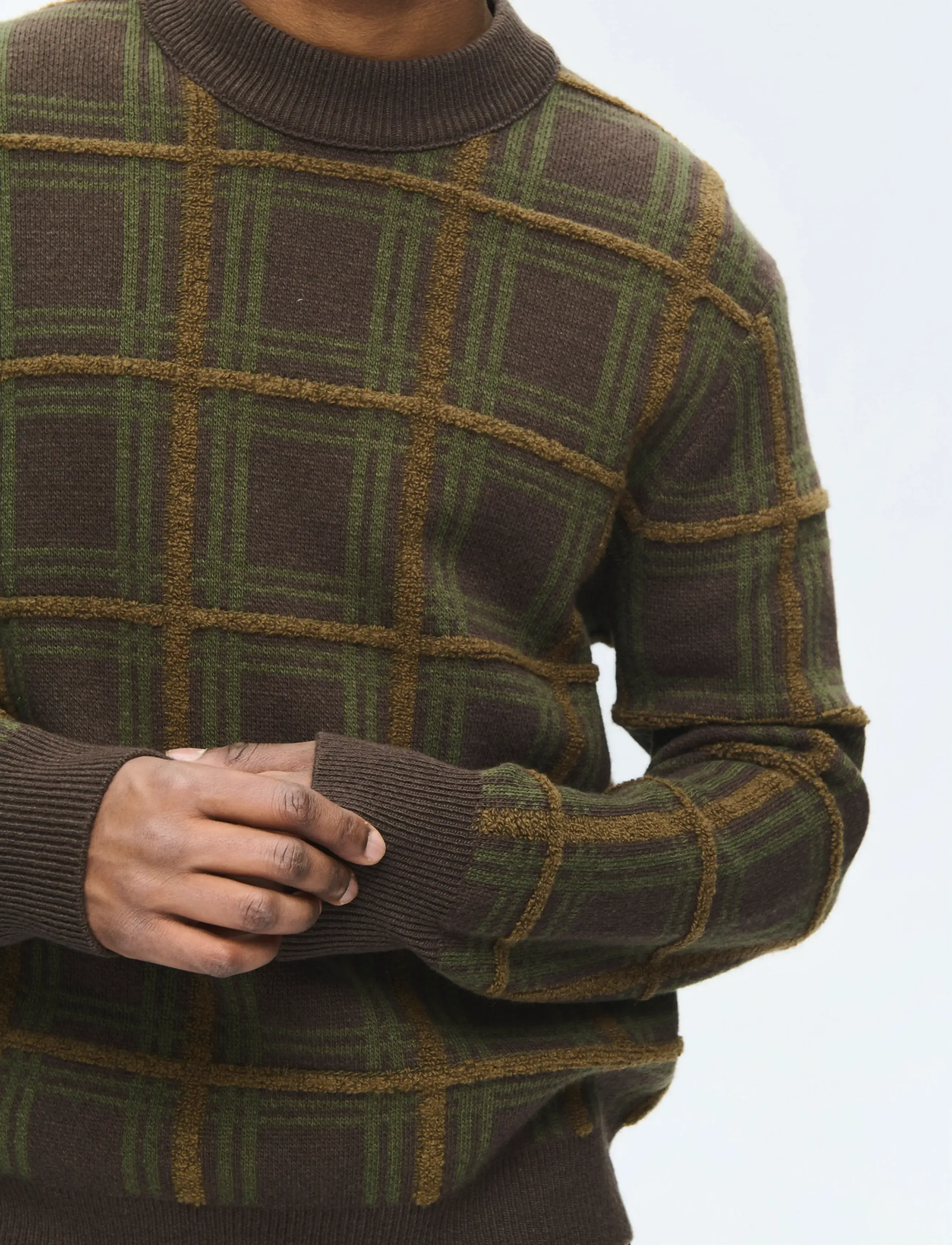 WOOD WOOD - WWVim crew neck 25476 - delicioso check - 3