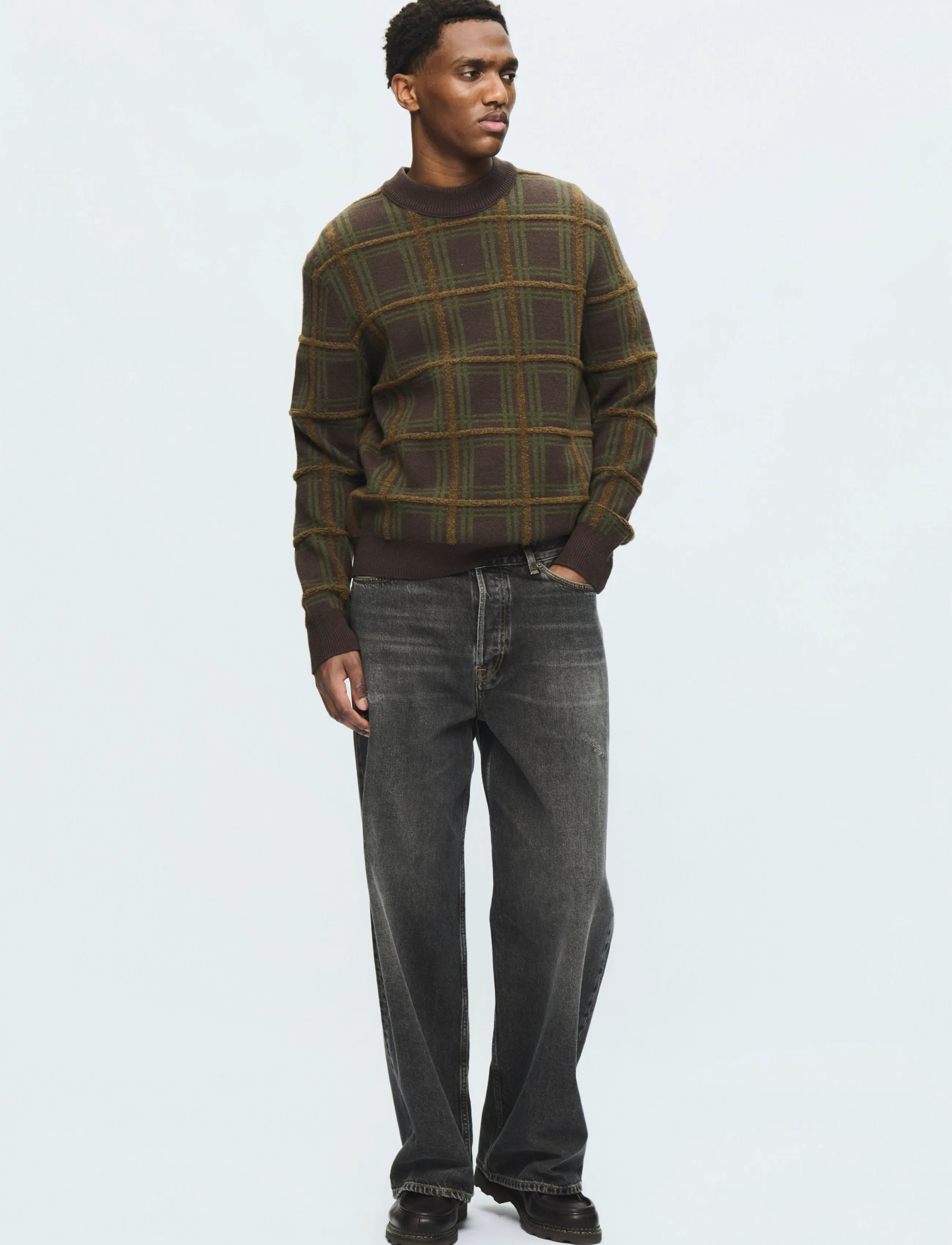 WOOD WOOD - WWVim crew neck 25476 - delicioso check - 4