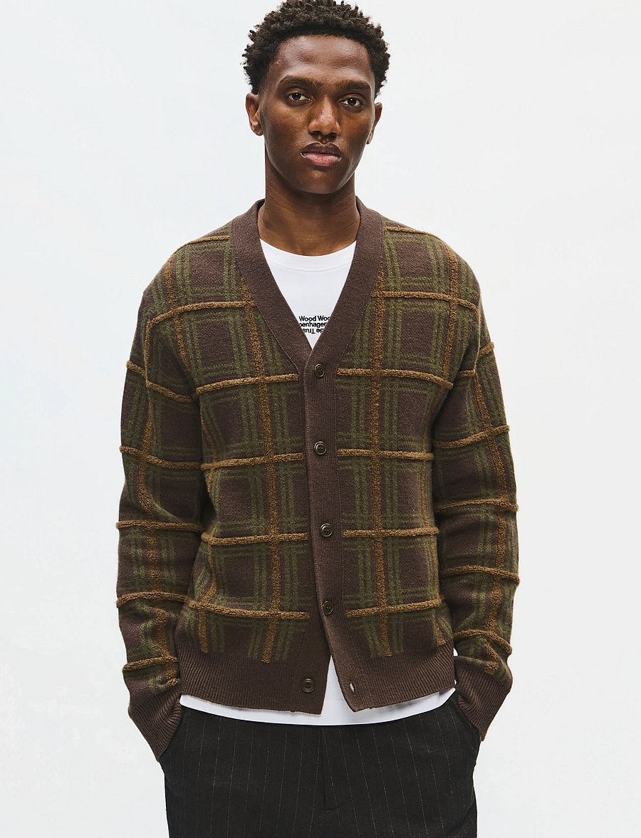 WOOD WOOD - WWVim cardigan 25476 - strickjacken - delicioso check - 0