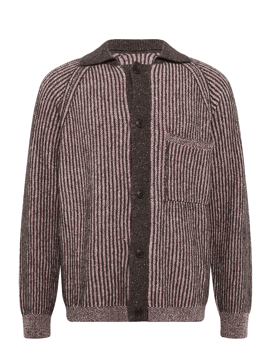 WOOD WOOD - WWSylvester cardigan 25487 - koftor - moonlite mauve melange - 1