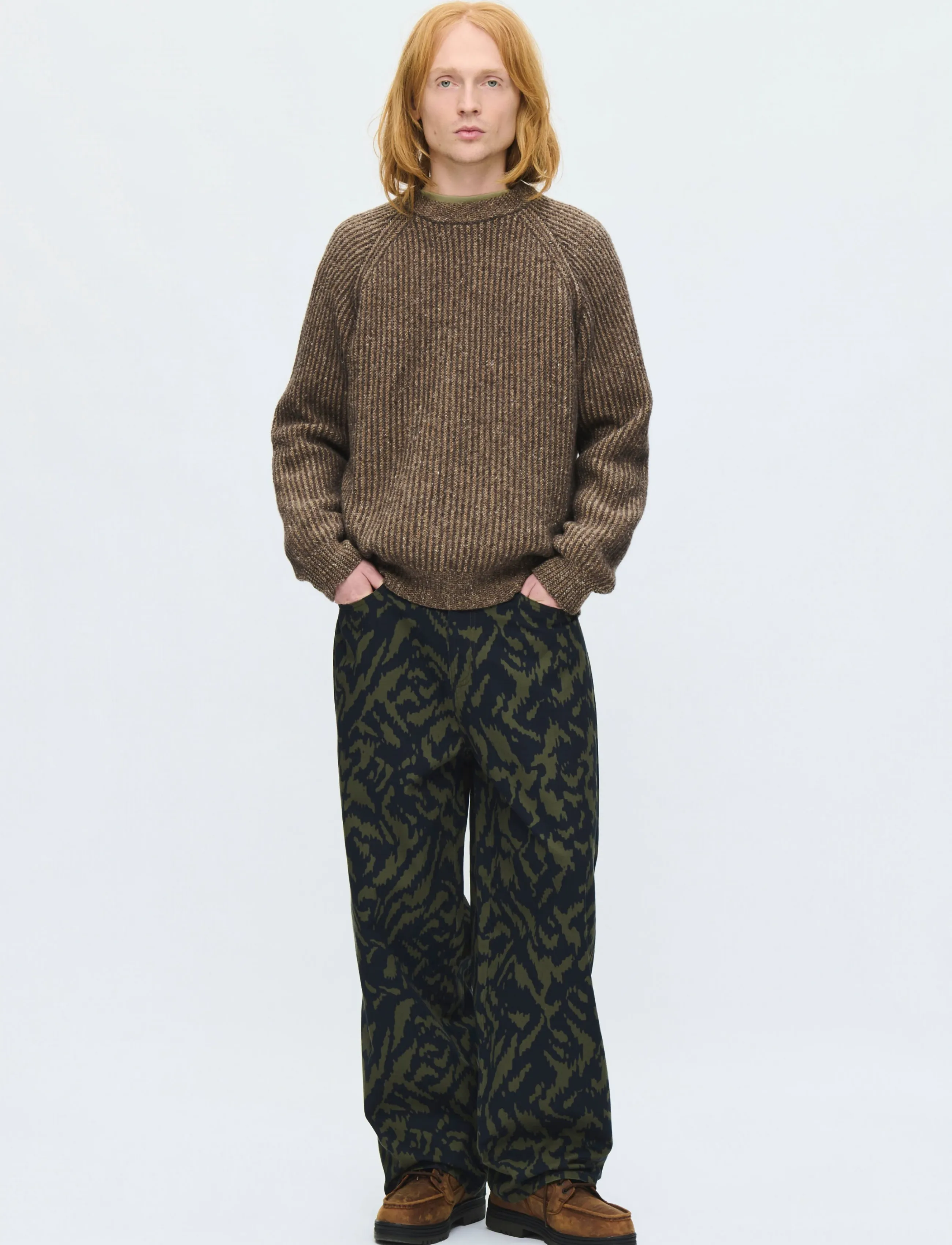 WOOD WOOD WWSylvester crew neck 25487 - Kleidung - DELICIOSO MELANGE / brown