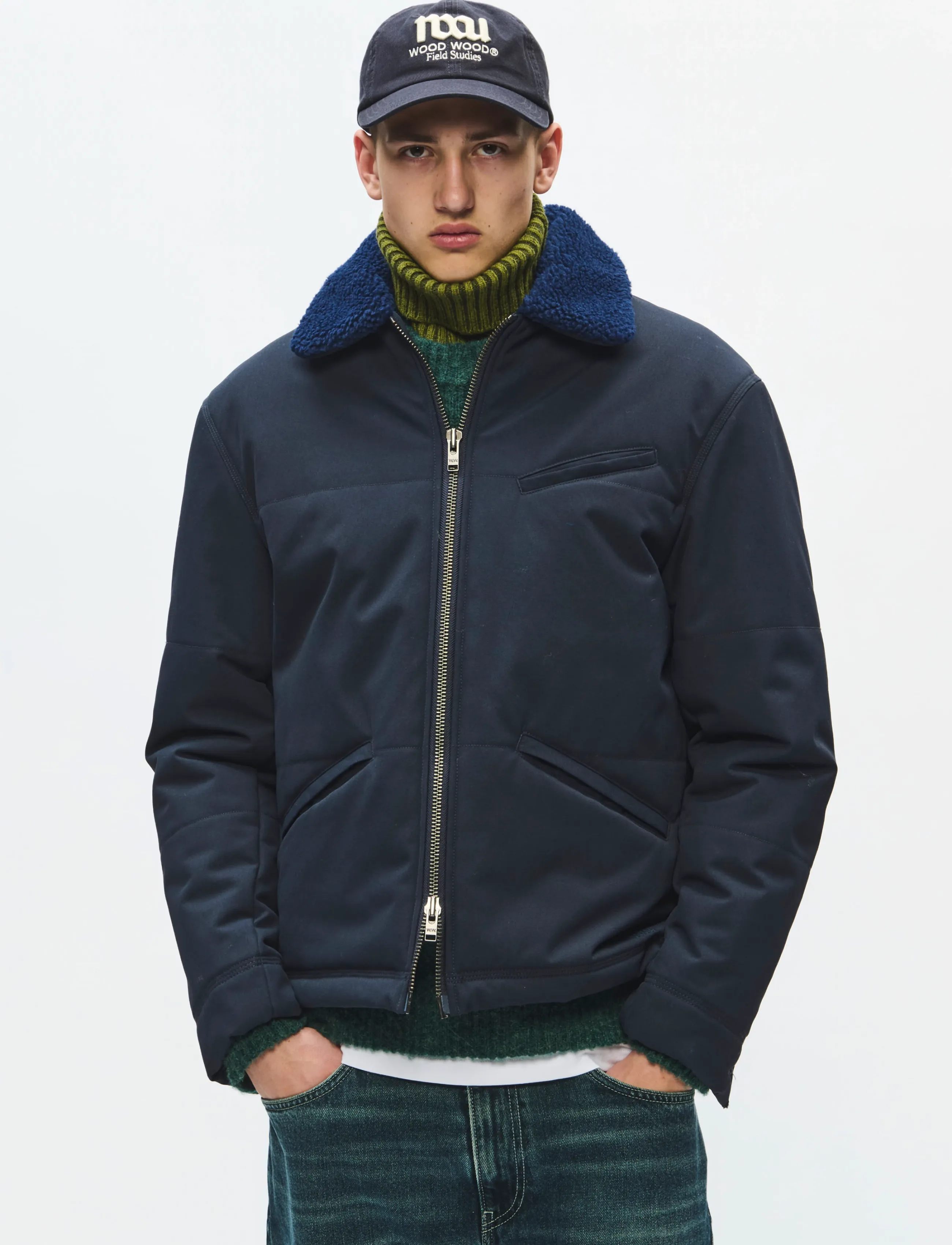 WOOD WOOD WWBruce jacket 25464 - Tøj - SALUTE / navy