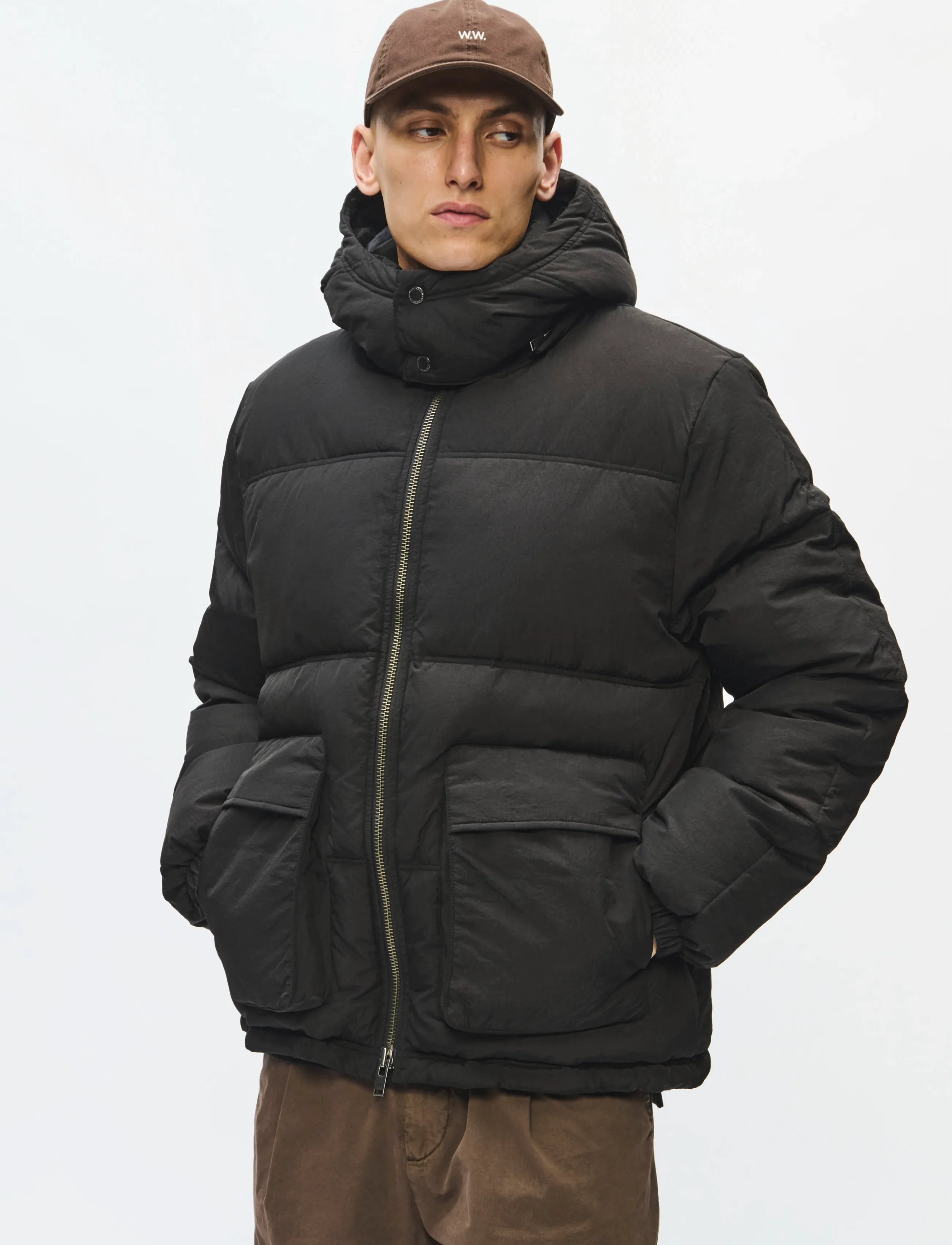 WOOD WOOD WWHelmer jacket 25468 - Shoppa efter stil - METEORITE / black