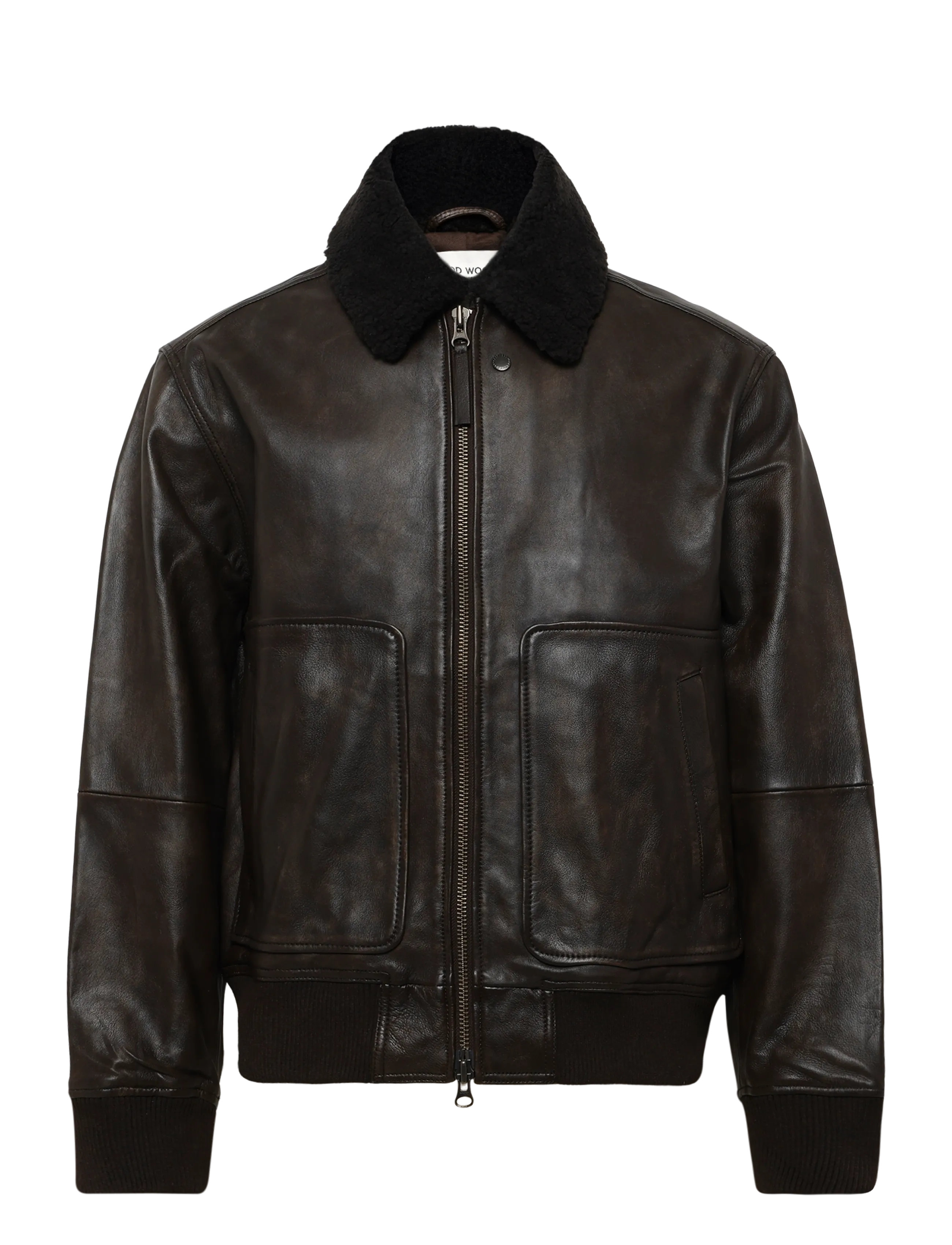 WOOD WOOD - WWKrede x bomber 25478 - worn brown - 1